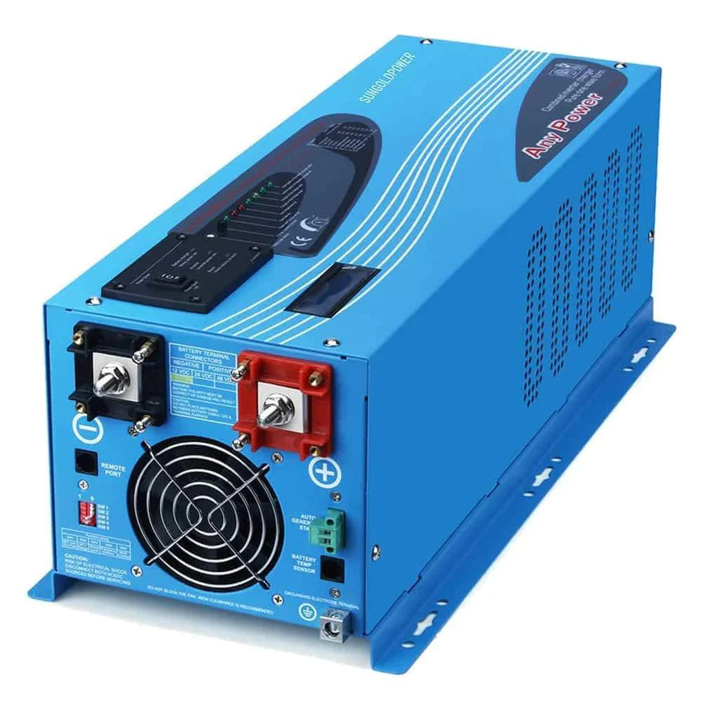 4000W DC 24V Split Phase Pure Sine Wave Inverter With Charger - Energize Trek