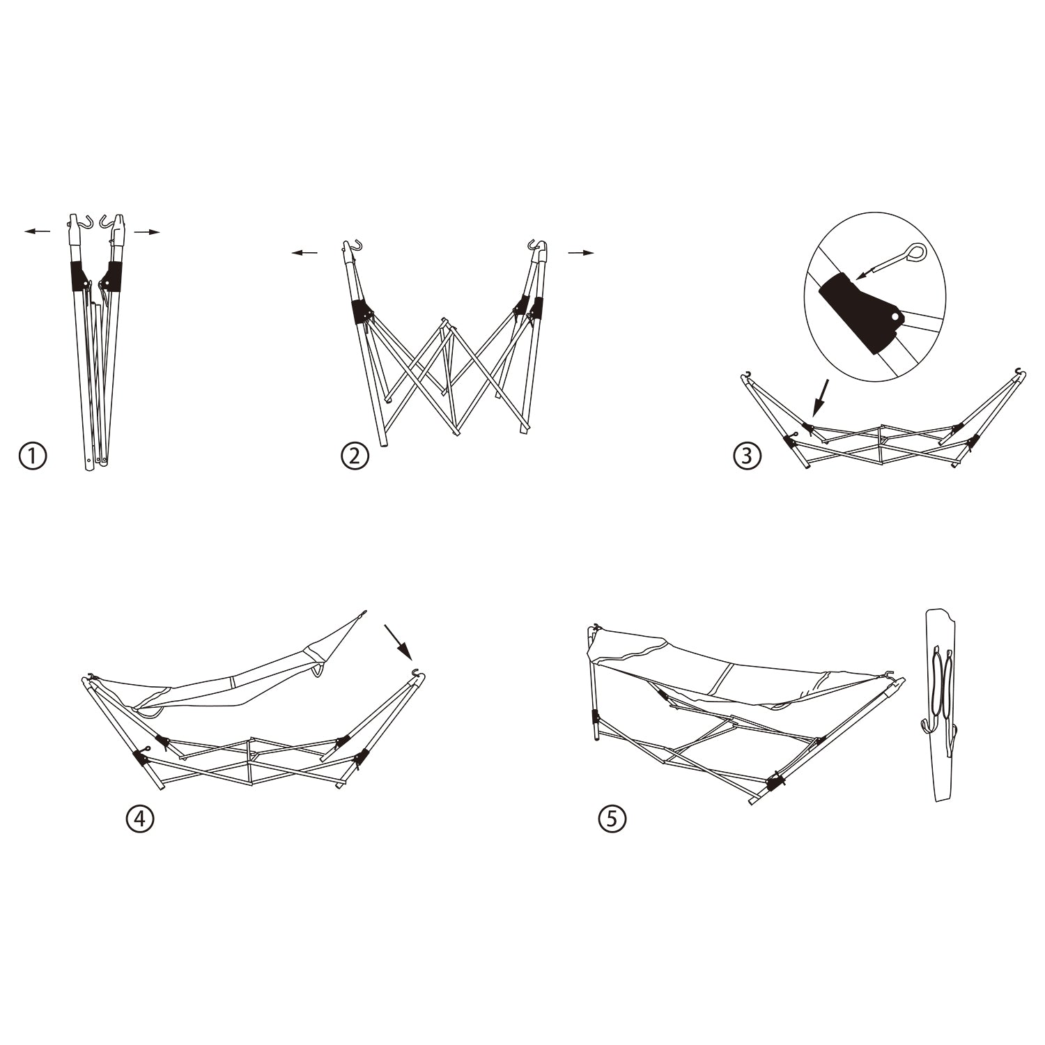 Foldable Hammock with Carrying Bag