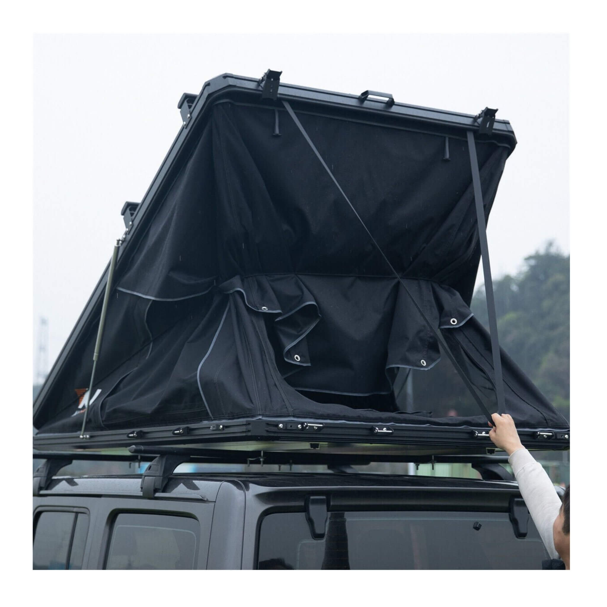 Large 2-3 Person Outdoor Waterproof Car SUV Rooftop Camping Hiking Tent, 83" (SAK51867) - Energize Trek