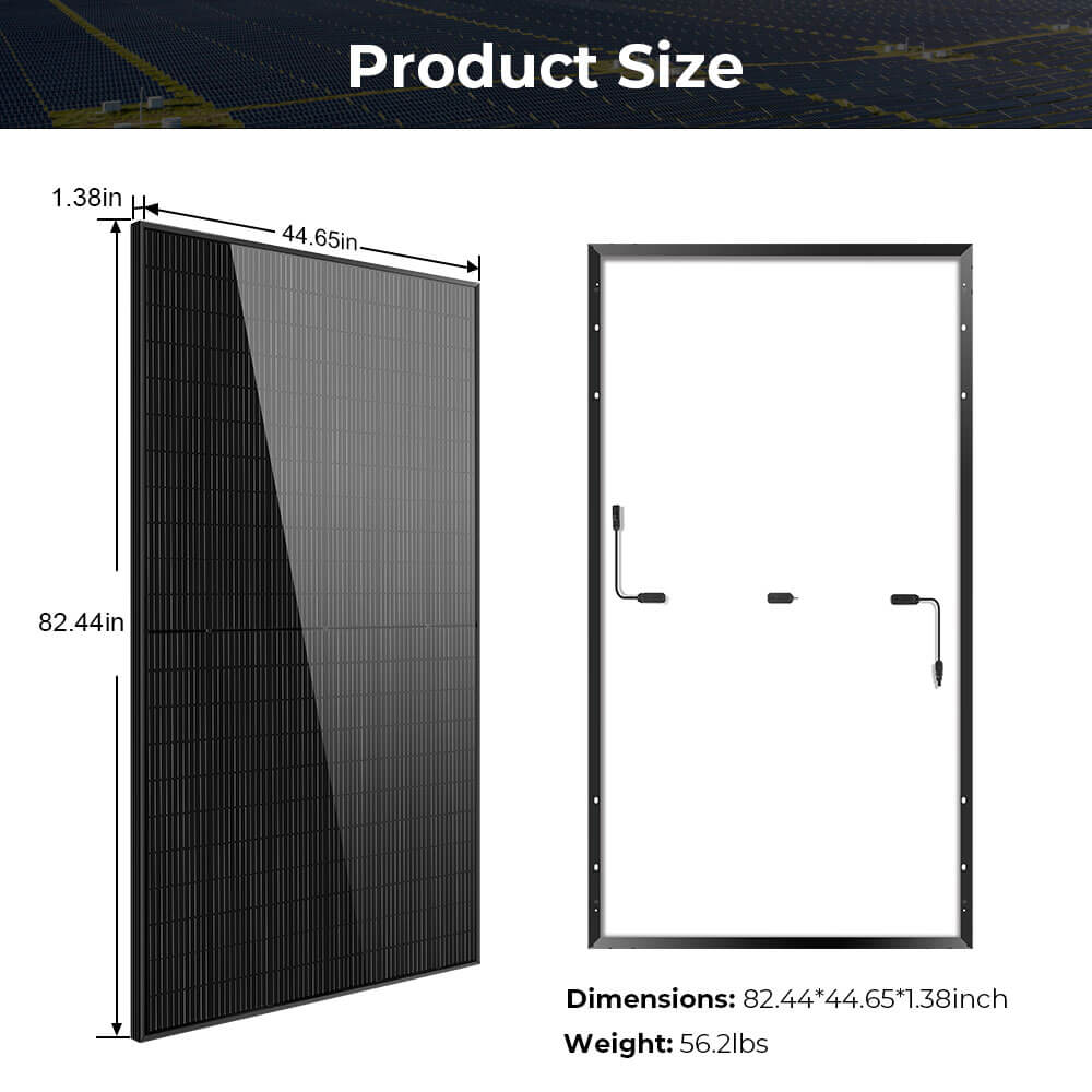 500W MONO BLACK PERC SOLAR PANEL FULL PALLET (32 PANELS) UL 61730 CEC Listed - Energize Trek