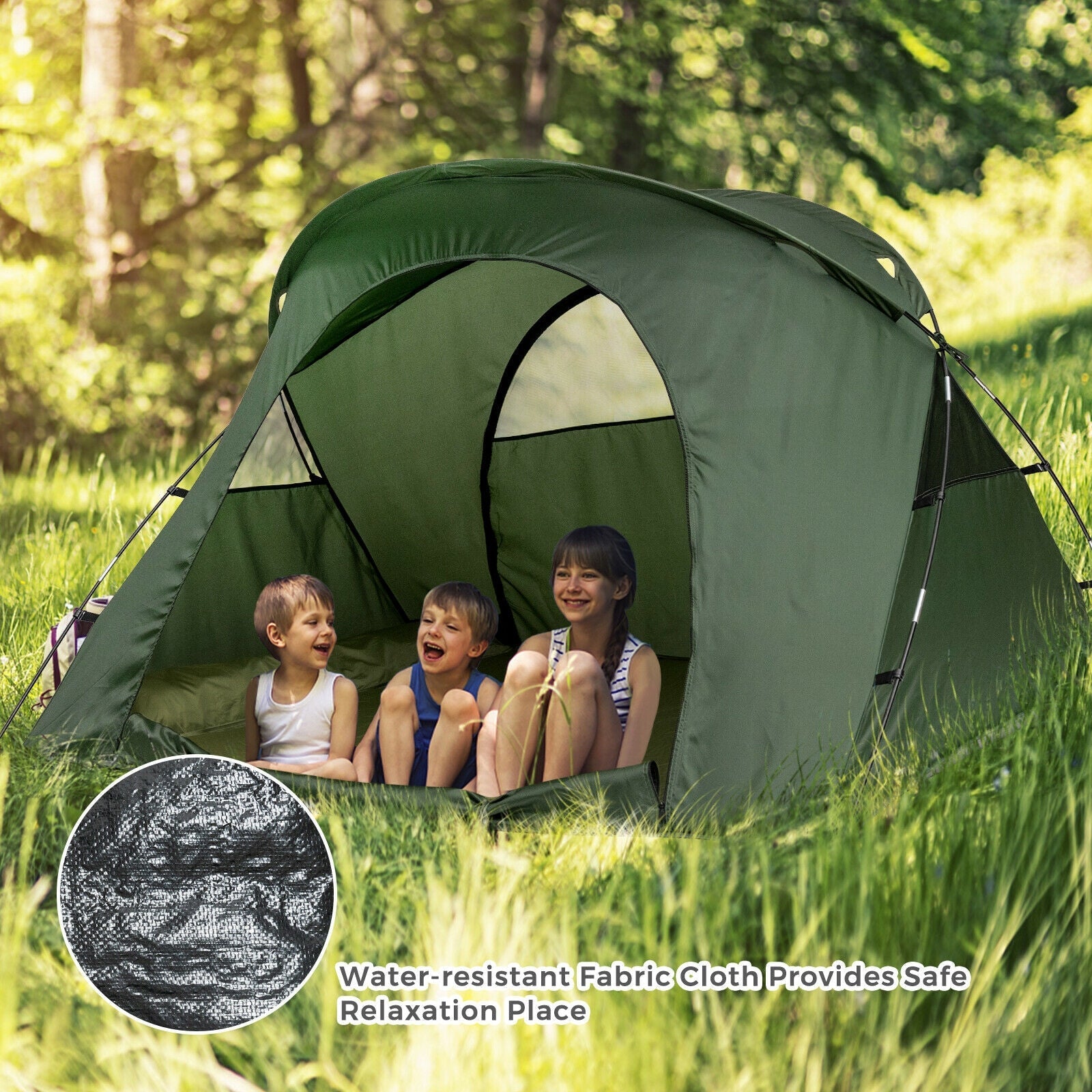 2-Person Outdoor Camping Tent with External Cover - Energize Trek