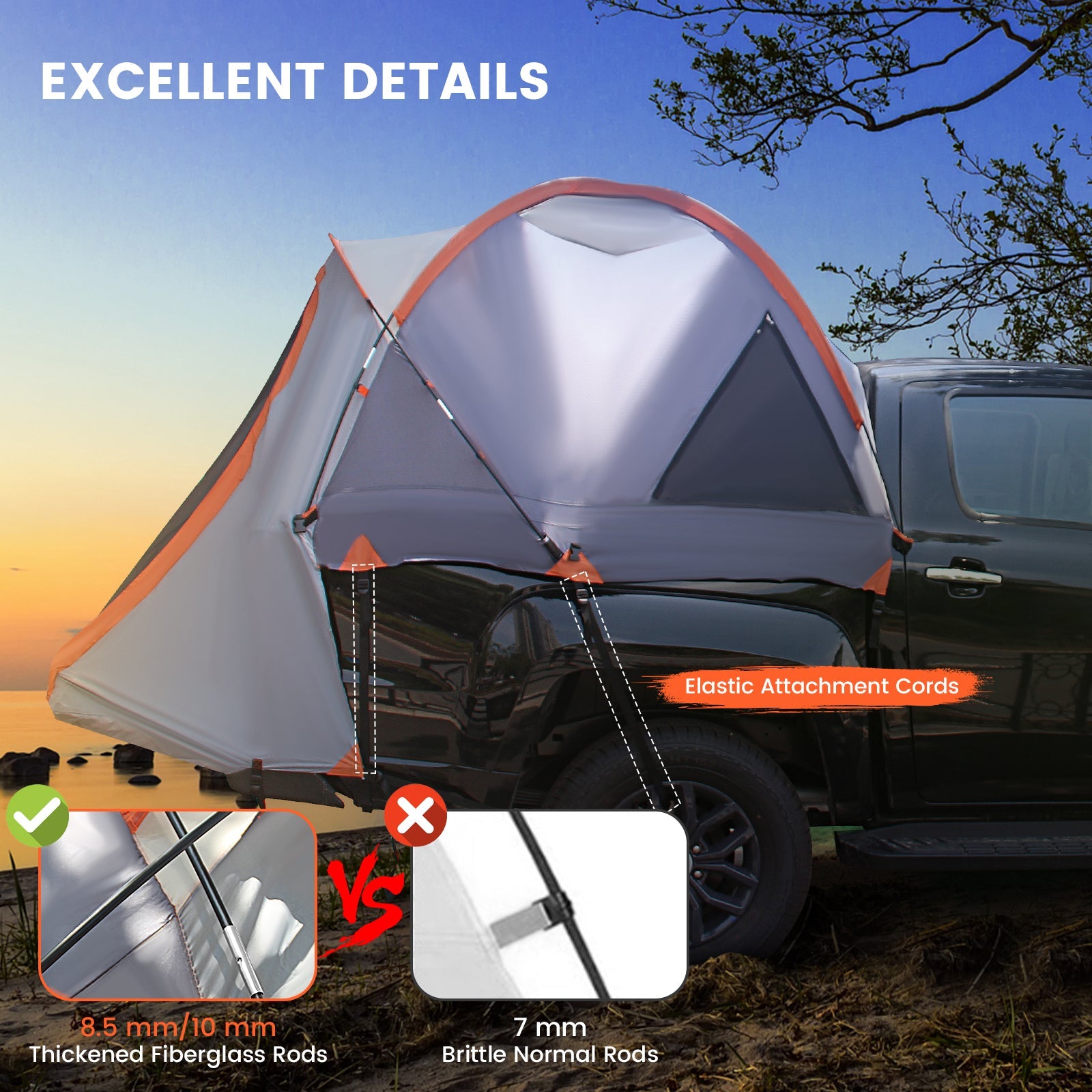 2 Person Portable Pickup Tent with Carry Bag - Energize Trek