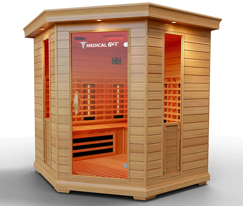 6 Person Indoor Infrared Full Spectrum Sauna | Medical 6 Plus™ - Energize Trek
