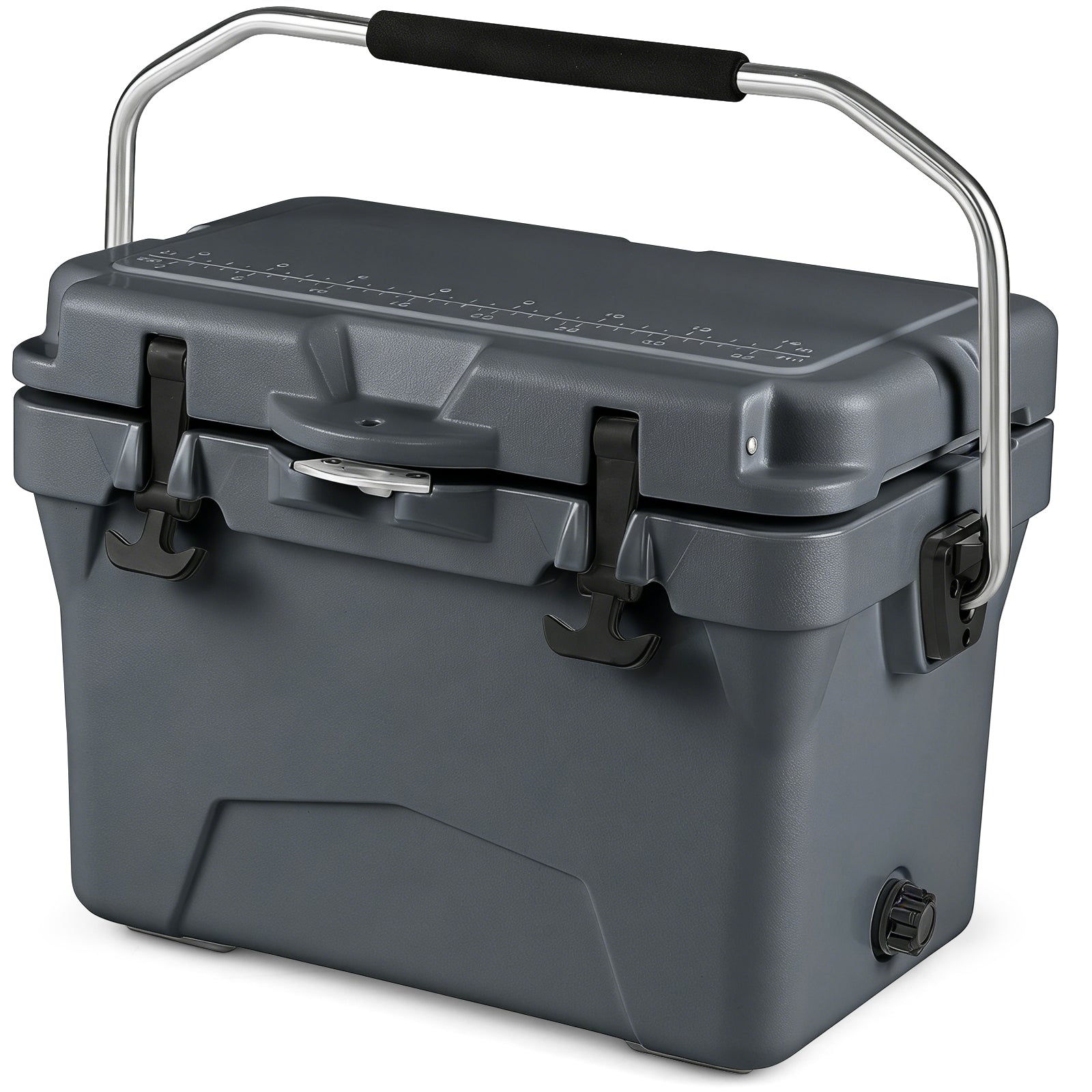 20 Quart Portable Hard Cooler with Built-in Ruler and Bottle - Energize Trek