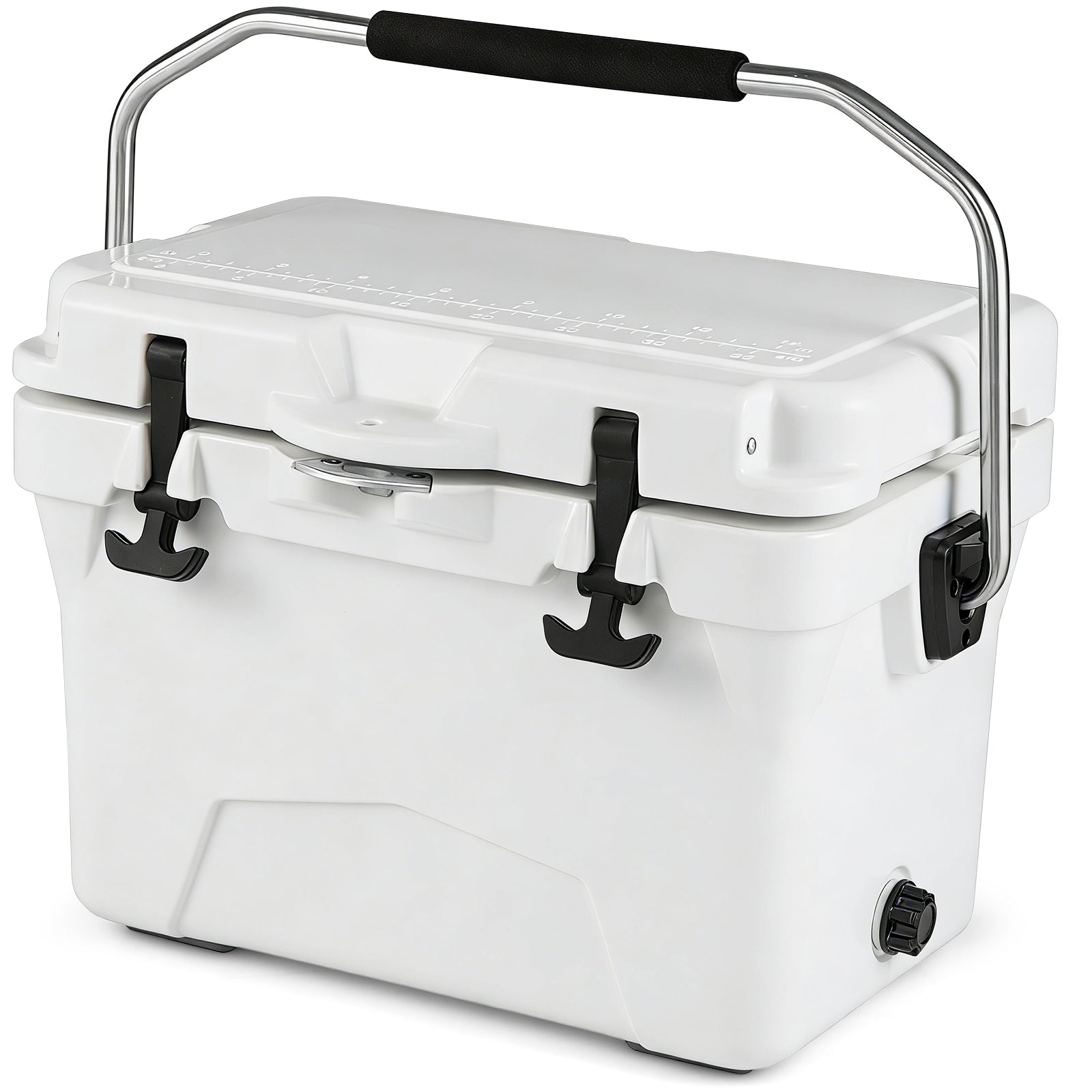 20 Quart Portable Hard Cooler with Built-in Ruler and Bottle - Energize Trek
