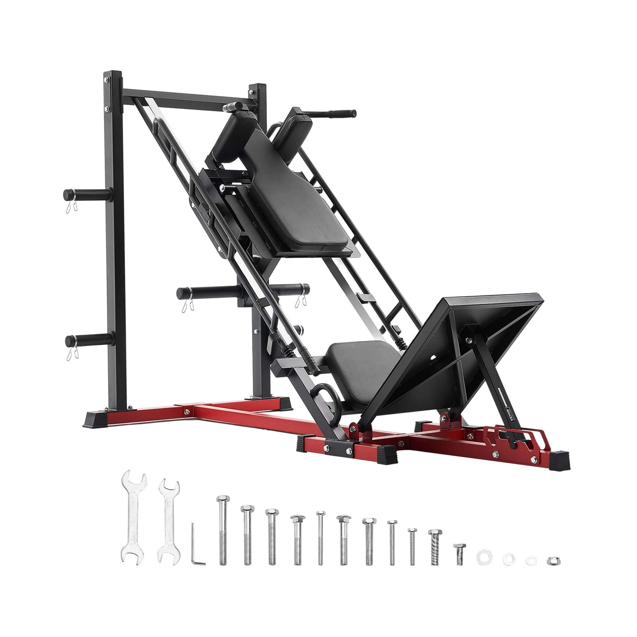 2000LBS Adjustable Leg Press And Hack Squat Machine For Home Gym Workouts (SAK53148) - Energize Trek