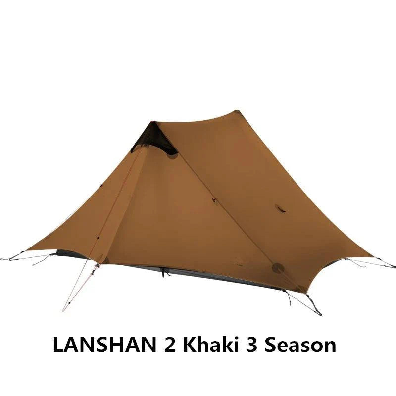 2021 FLAME'S CREED LanShan 2 Person Outdoor Ultralight Camping Tent 3 Season Professional 15D Silnylon Rodless Tent - Energize Trek