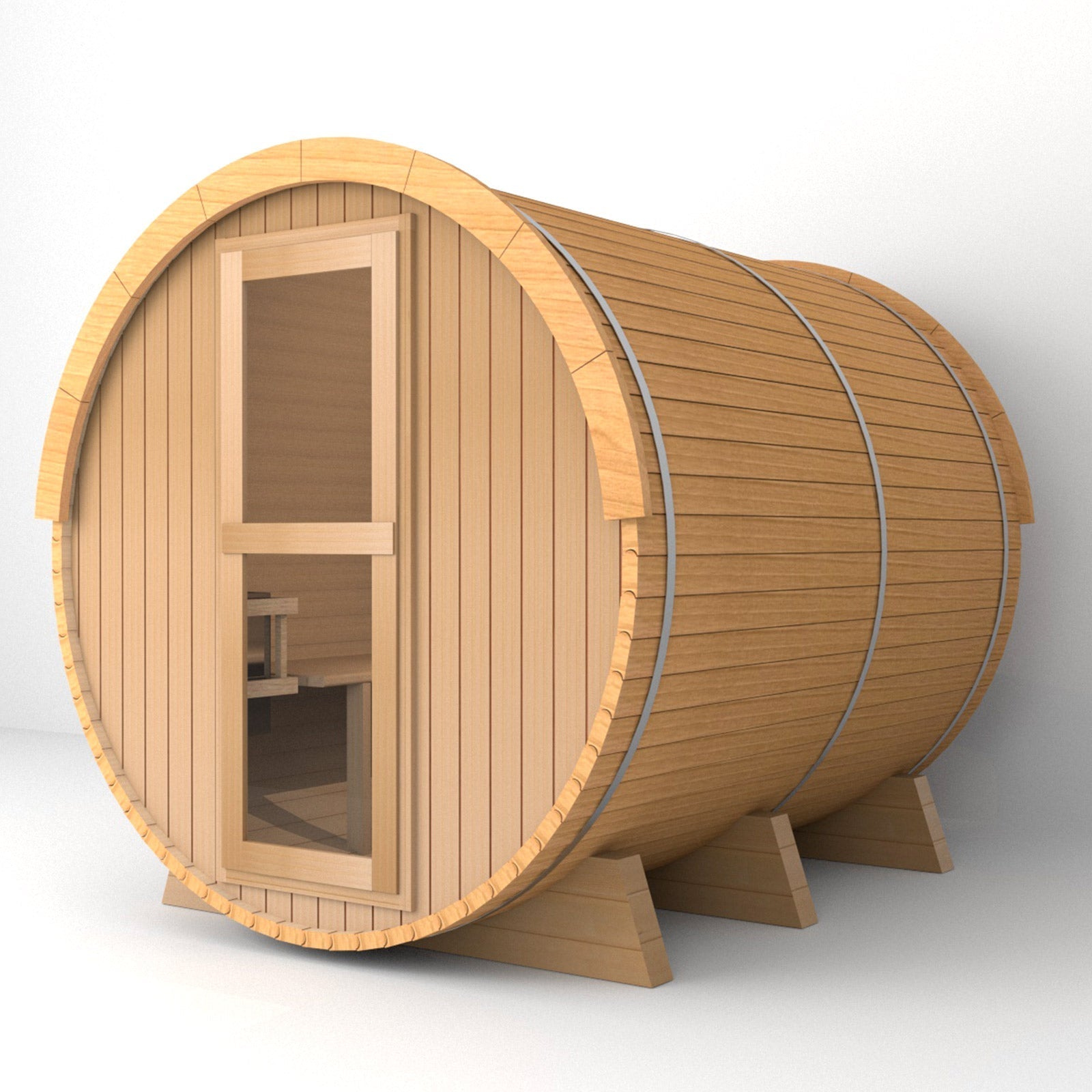 SAUNA EVOLUTION® Barrel Sauna Serenity Nature Air 4 - Energize Trek