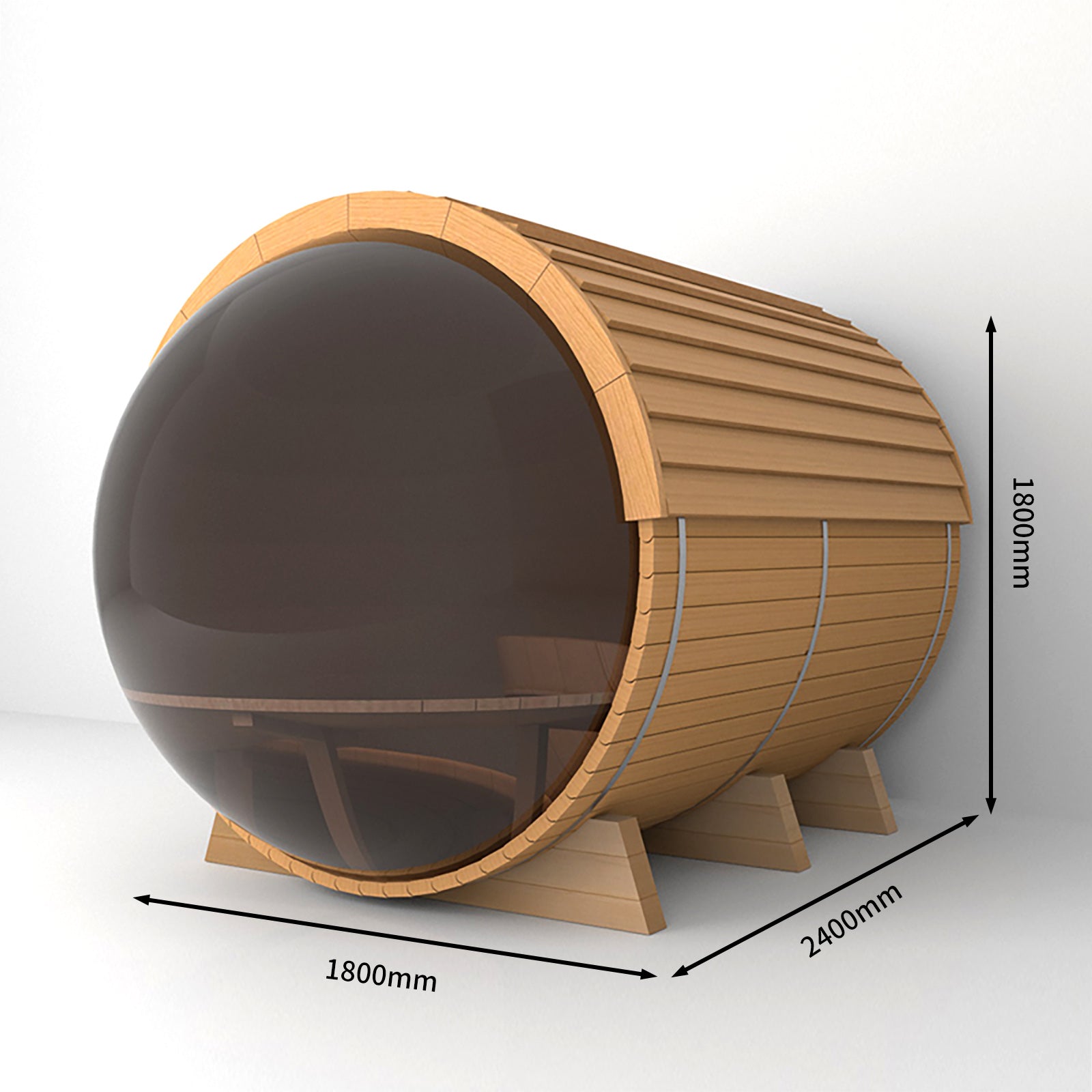 SAUNA EVOLUTION® Barrel Sauna Serenity Nature Air 4 - Energize Trek