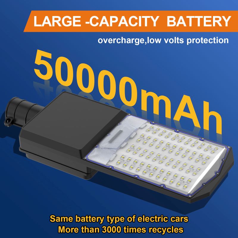 1800W solar street light with 20ft /16ft pole - Energize Trek