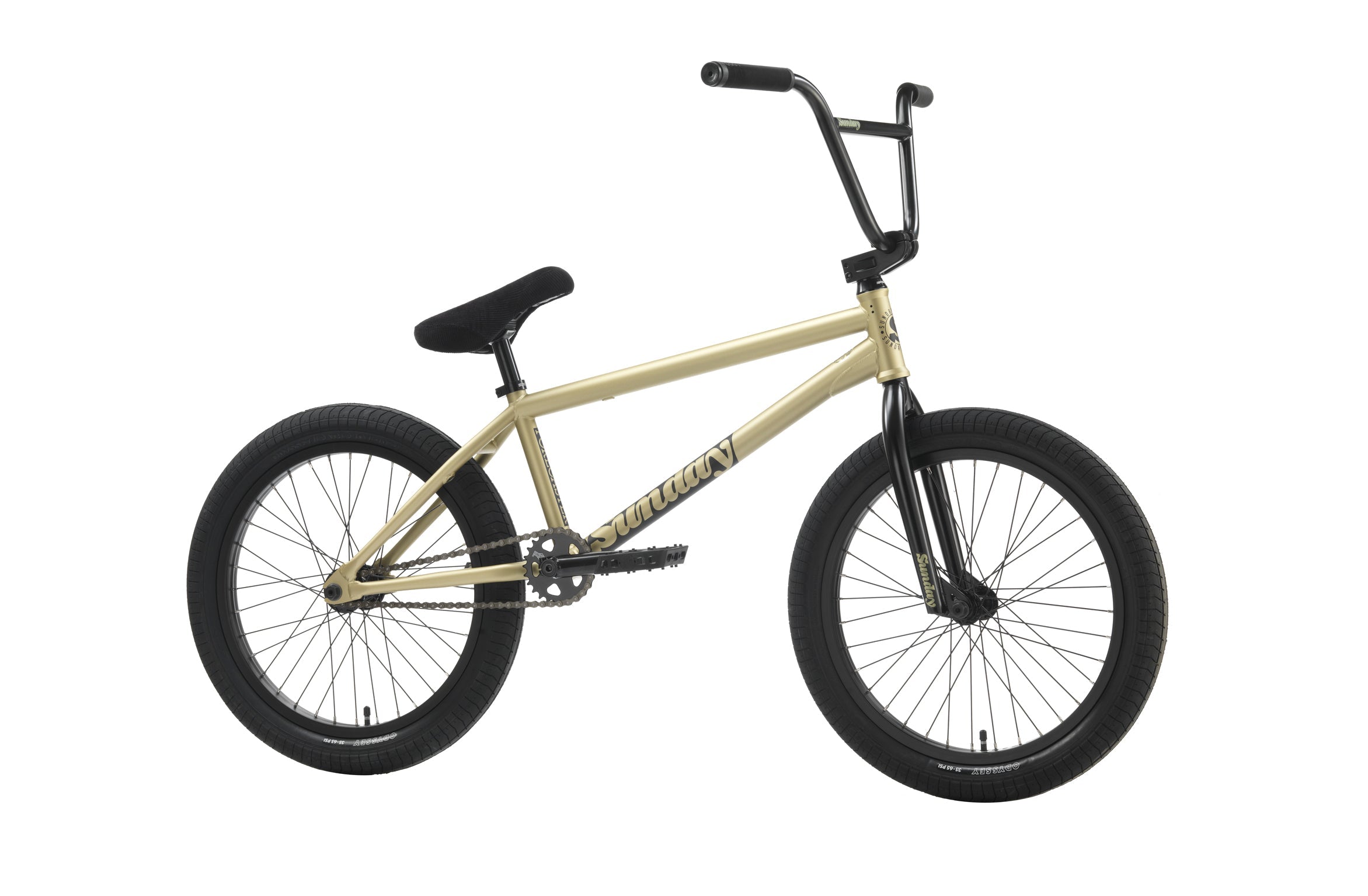 Sunday 2025 Forecaster (FC) Broc Raiford Signature 21″ Complete BMX Bike - Matte Metallic Gold (LHD) - Energize Trek