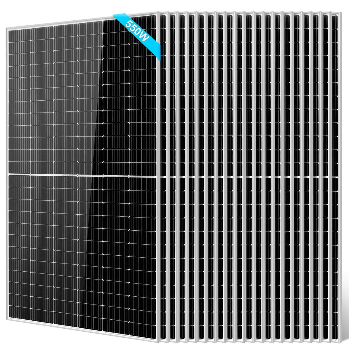 450/ 550 Watt Monocrystalline PERC Solar Panel UL 61730 CEC Listed - Energize Trek