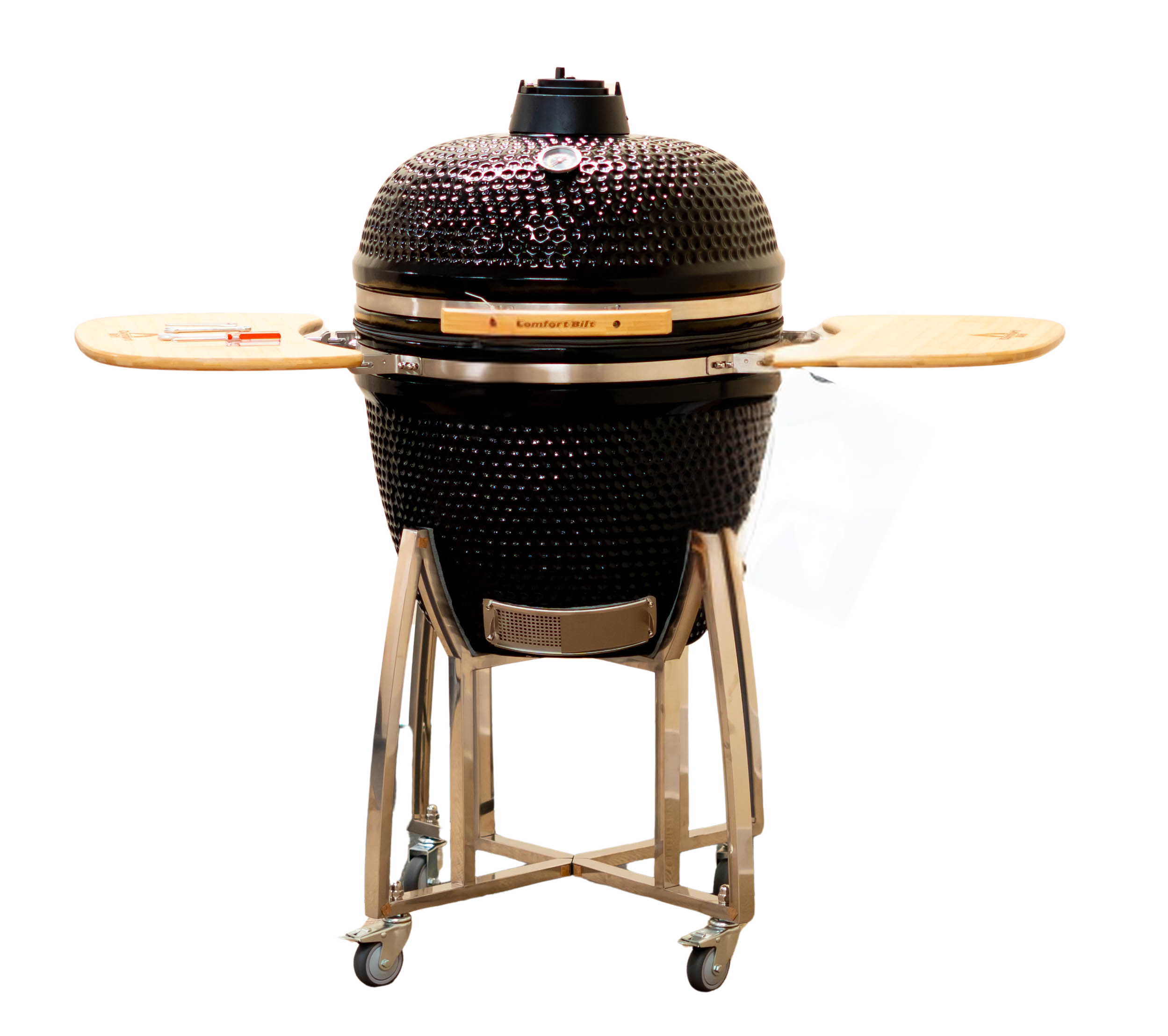 23" COALS by Comfortbilt / Kamado Grill Charcoal Ceramic Grill - Black - Energize Trek
