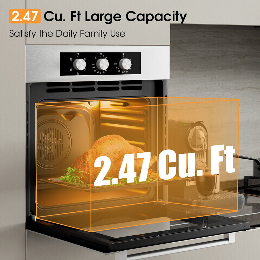 24" Premium High Temperature Single Electric Powered Wall Oven, 2300W (91304862) - Energize Trek