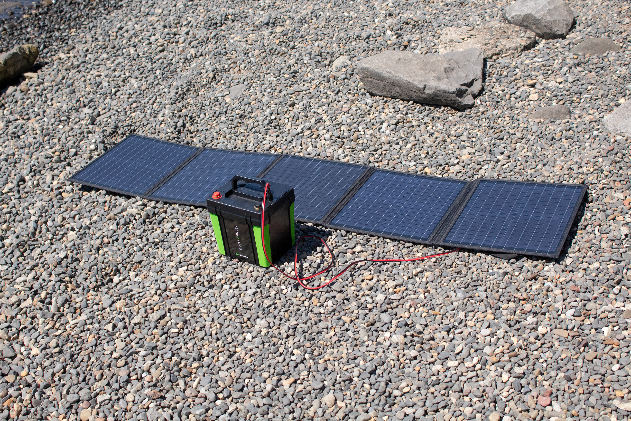 EXP240PRO + 100 Watt Solar Panel Bundle - Energize Trek