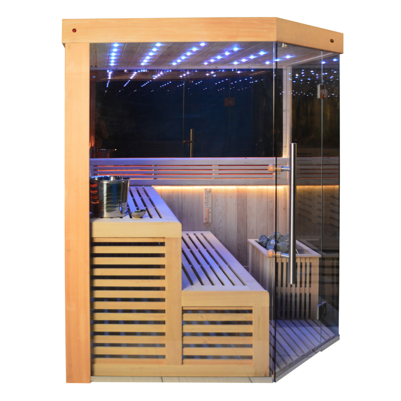 SAUNA EVOLUTION® Indoor New Exclusive Mirror Steam Sauna Glass 13 - Energize Trek