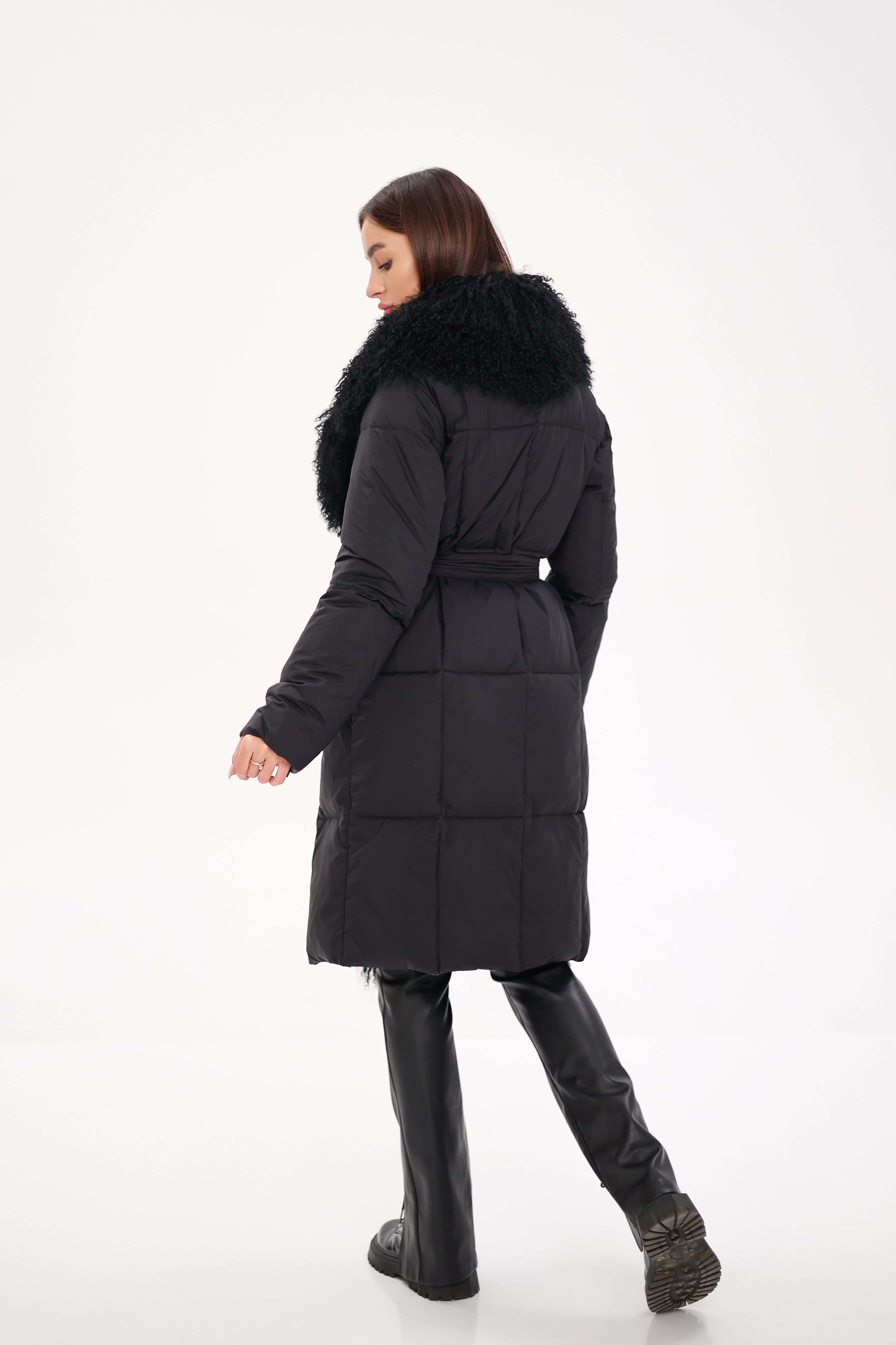 Genuine Lama Fur Premium Down Coat - Energize Trek