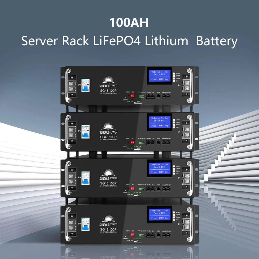 Off-Grid Solar Kit 13000W 48VDC 120V/240V LifePo4 20.48KWH Lithium Battery 14 X 415 Watts Solar Panels SGR-13KM - Energize Trek