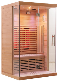 SAUNA EVOLUTION® Indoor Low EMF Sauna with Front Glass Far Infrared 05 - Energize Trek