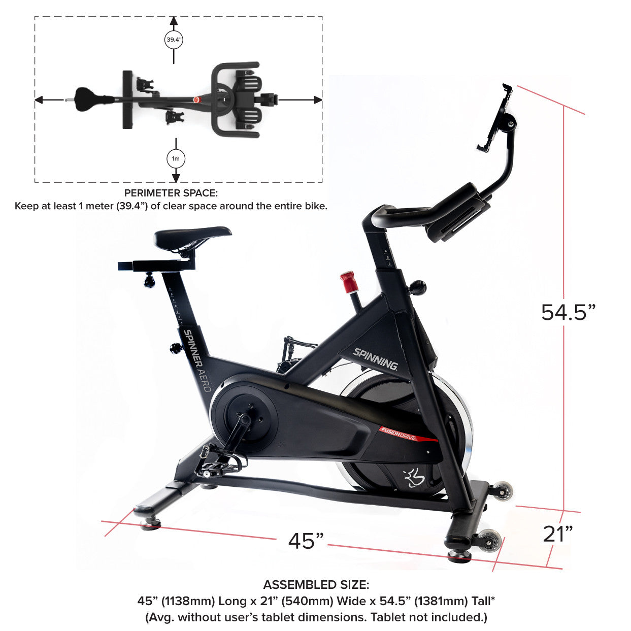 Aero Connected Spinner® Bike - Energize Trek