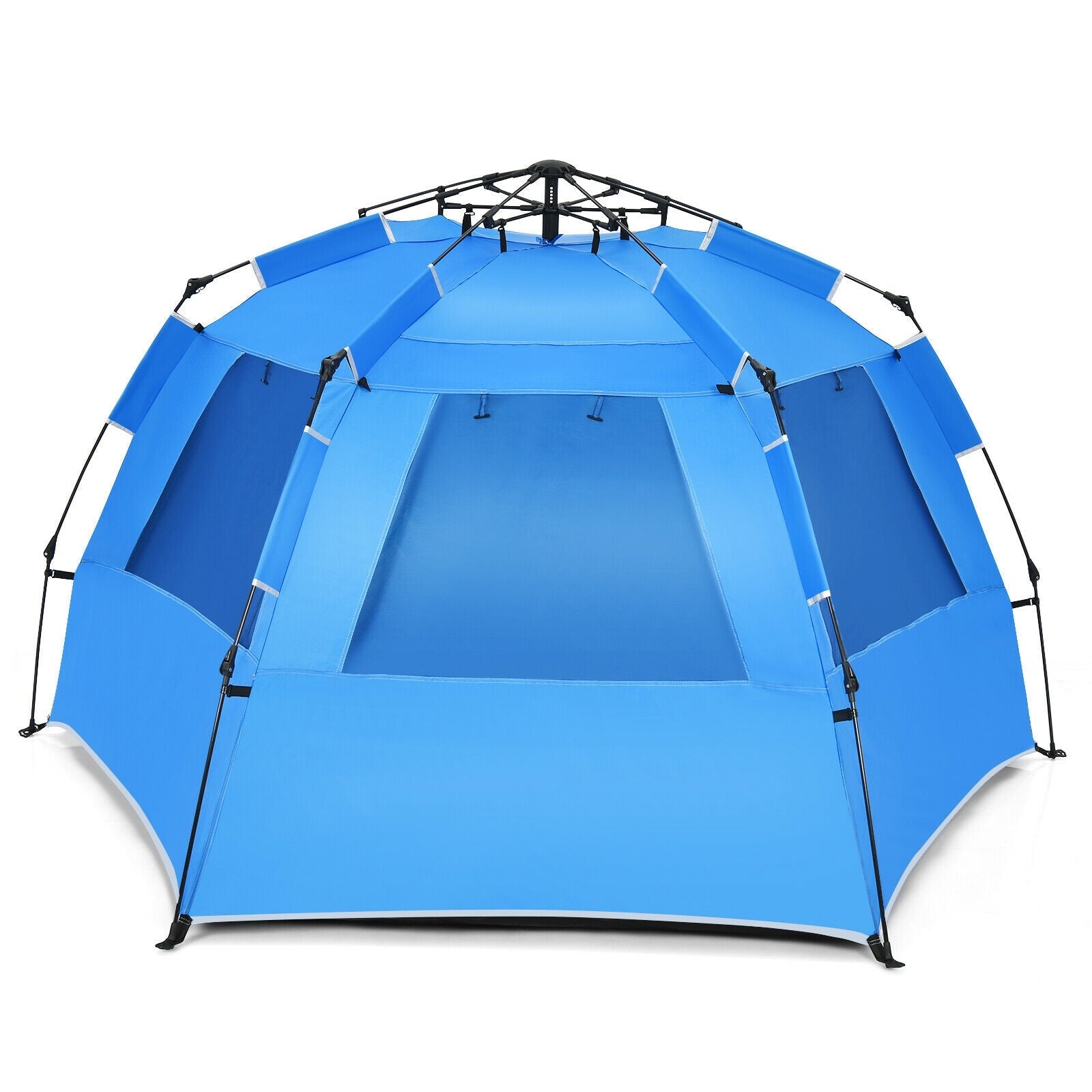 3-4 Person Easy Pop Up Beach Tent UPF 50+ Portable Sun Shelter - Energize Trek