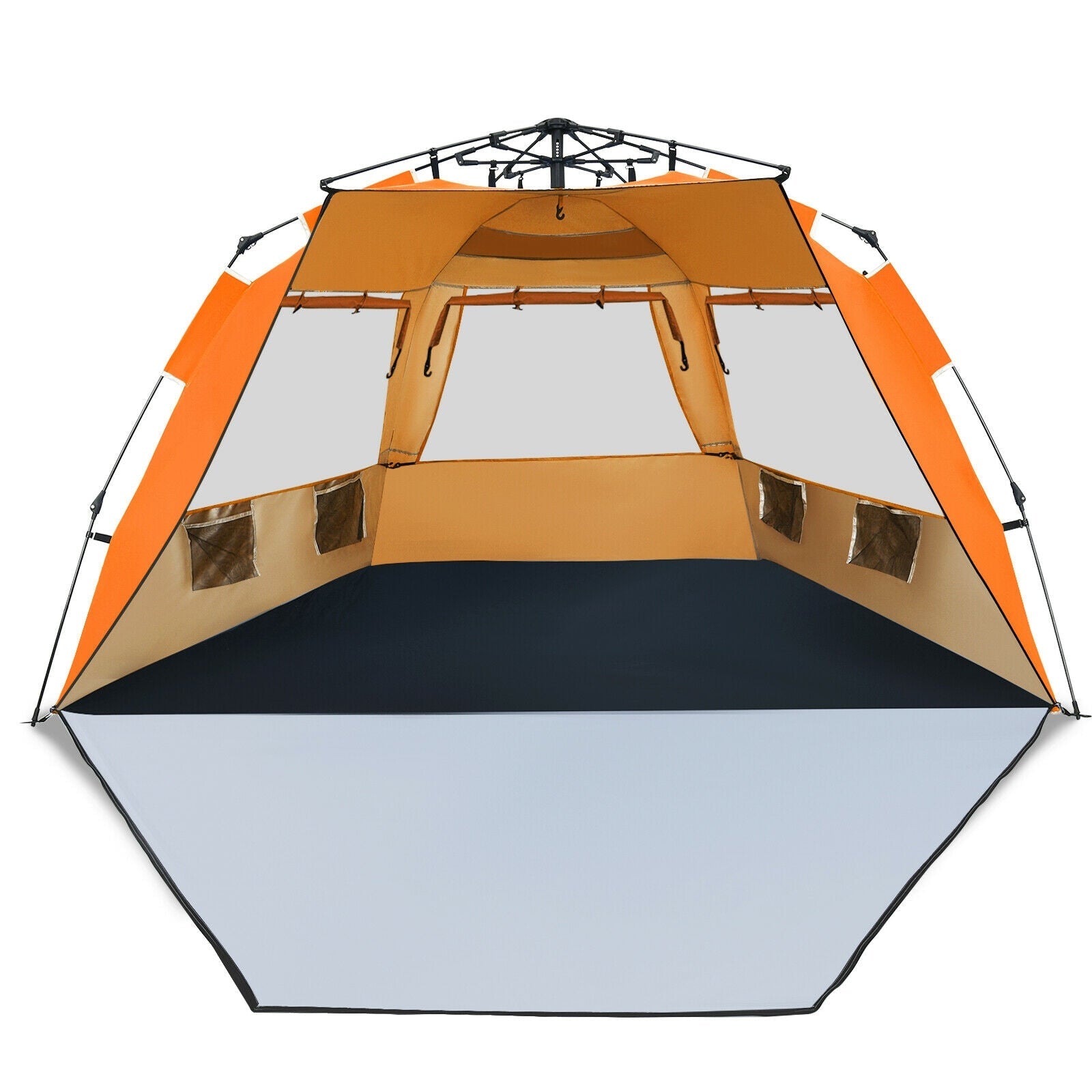 3-4 Person Easy Pop Up Beach Tent UPF 50+ Portable Sun Shelter - Energize Trek