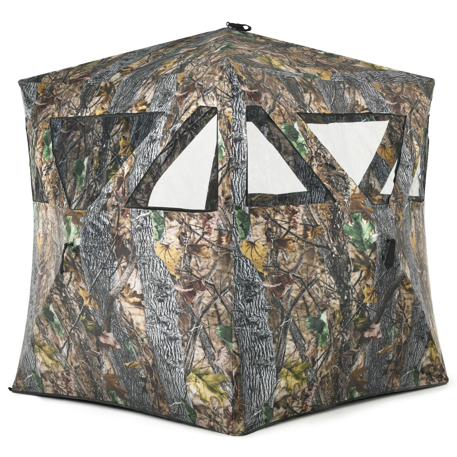 3 Person Portable Pop-Up Ground Hunting Blind with Tie-downs - Energize Trek