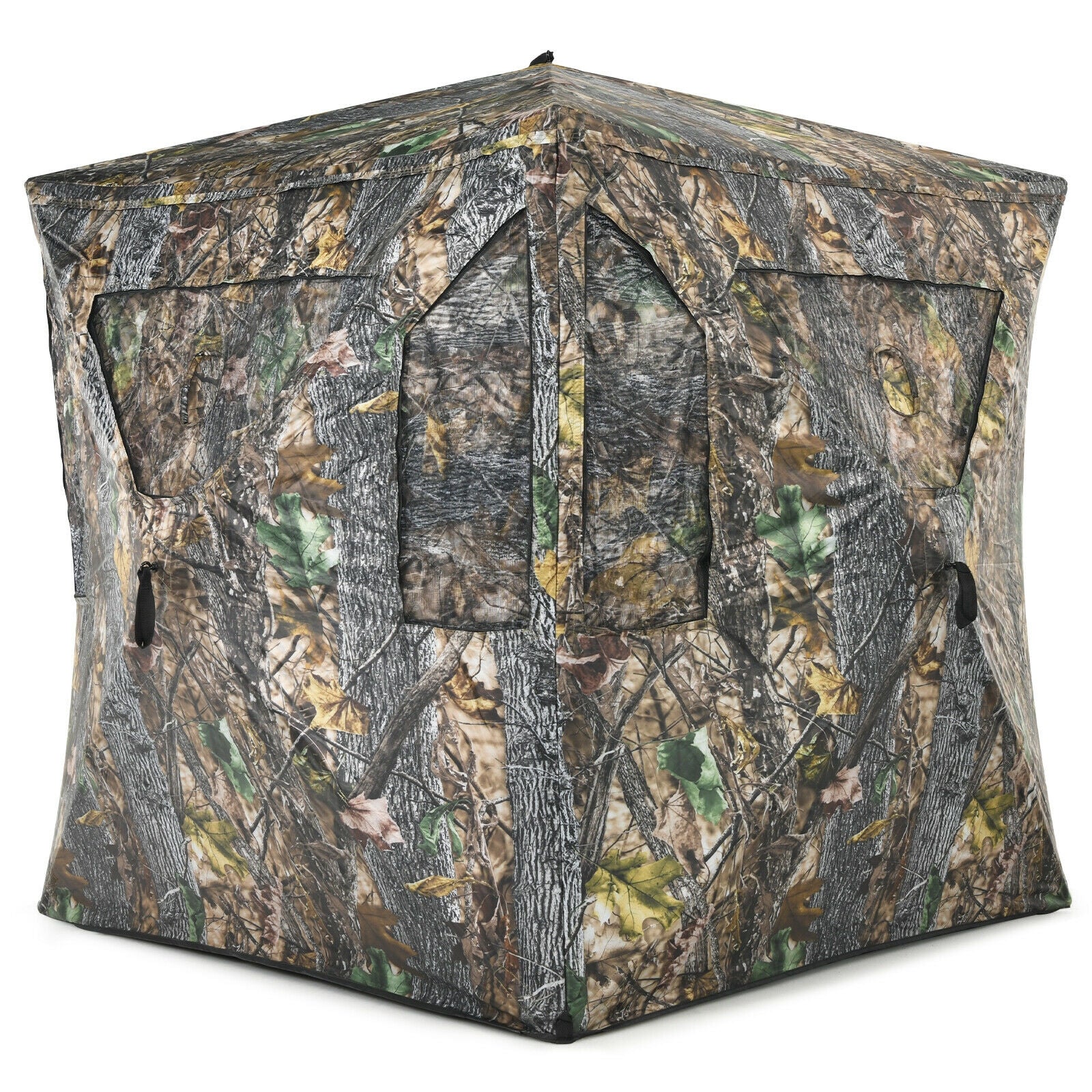 3 Person Portable Pop-Up Ground Tent with Gun Ports and Carrying Bag - Energize Trek