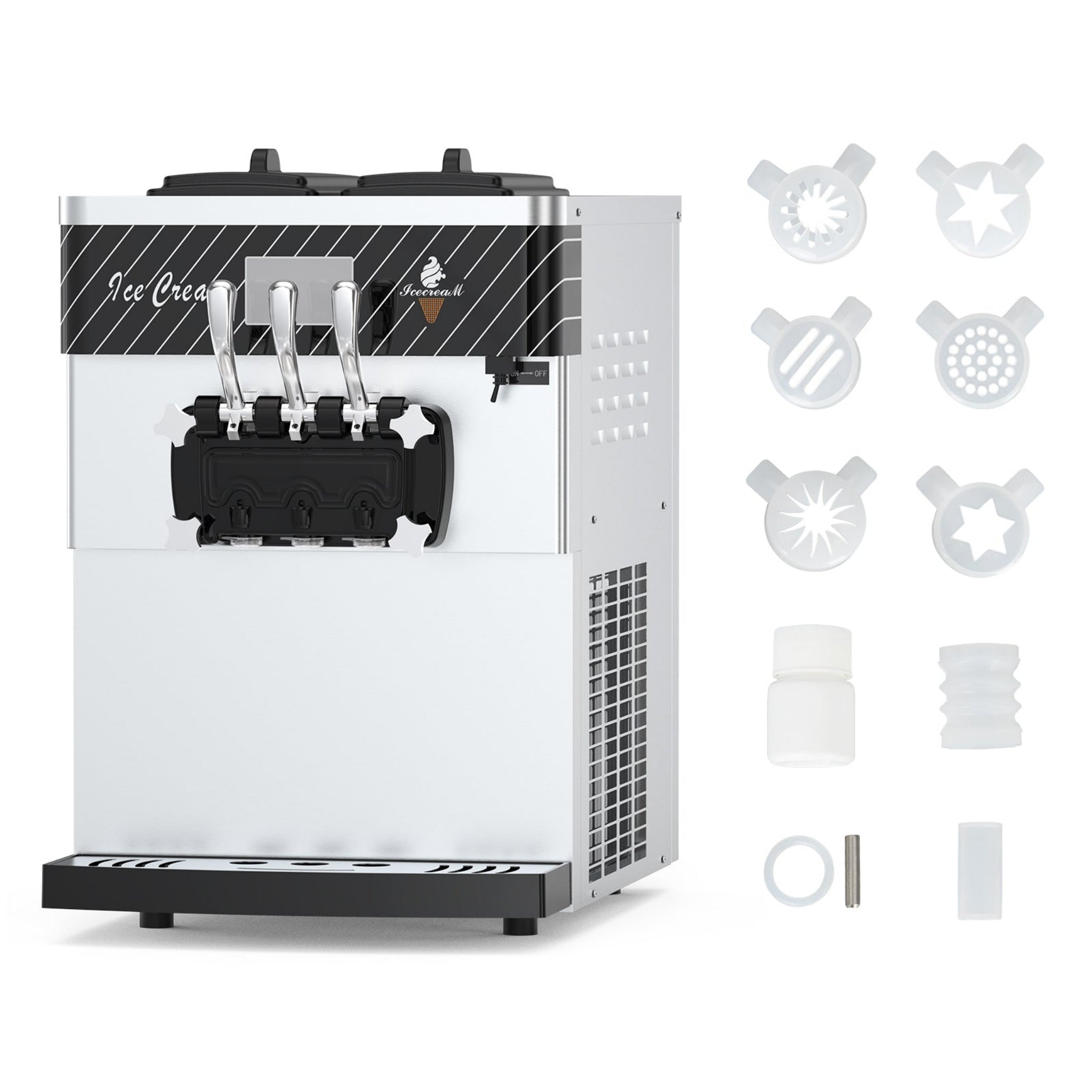 3 Flavor Soft Serve Commercial Ice Cream Maker Machine (97582146) - Energize Trek