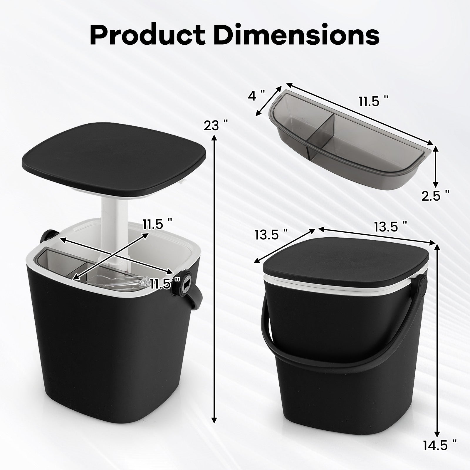 3-in-1 Portable Cooler Bar Table with Bottle Opener and Lift Top Lid for Camping Poolside - Energize Trek