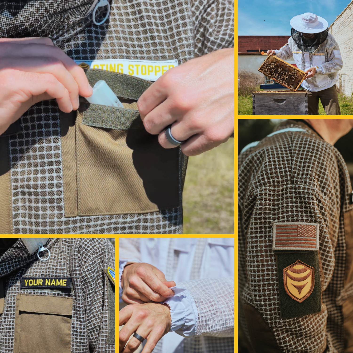 Sting Stopper Professional Ventilated Beekeeping Jacket - Olive Green - Energize Trek