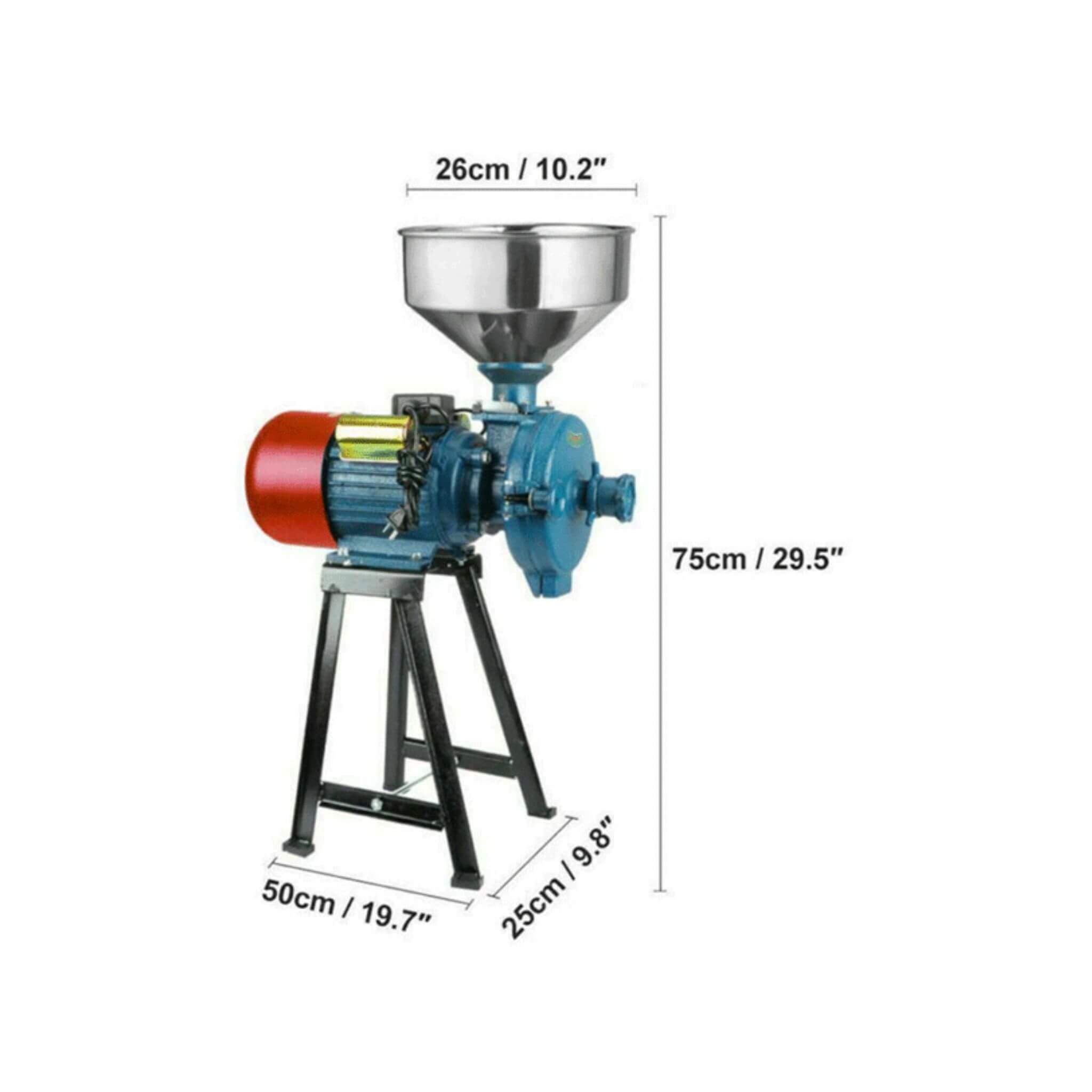 3000W Commercial Electric Corn Wheat Grain Mill Grinder (SAK91135) - Energize Trek