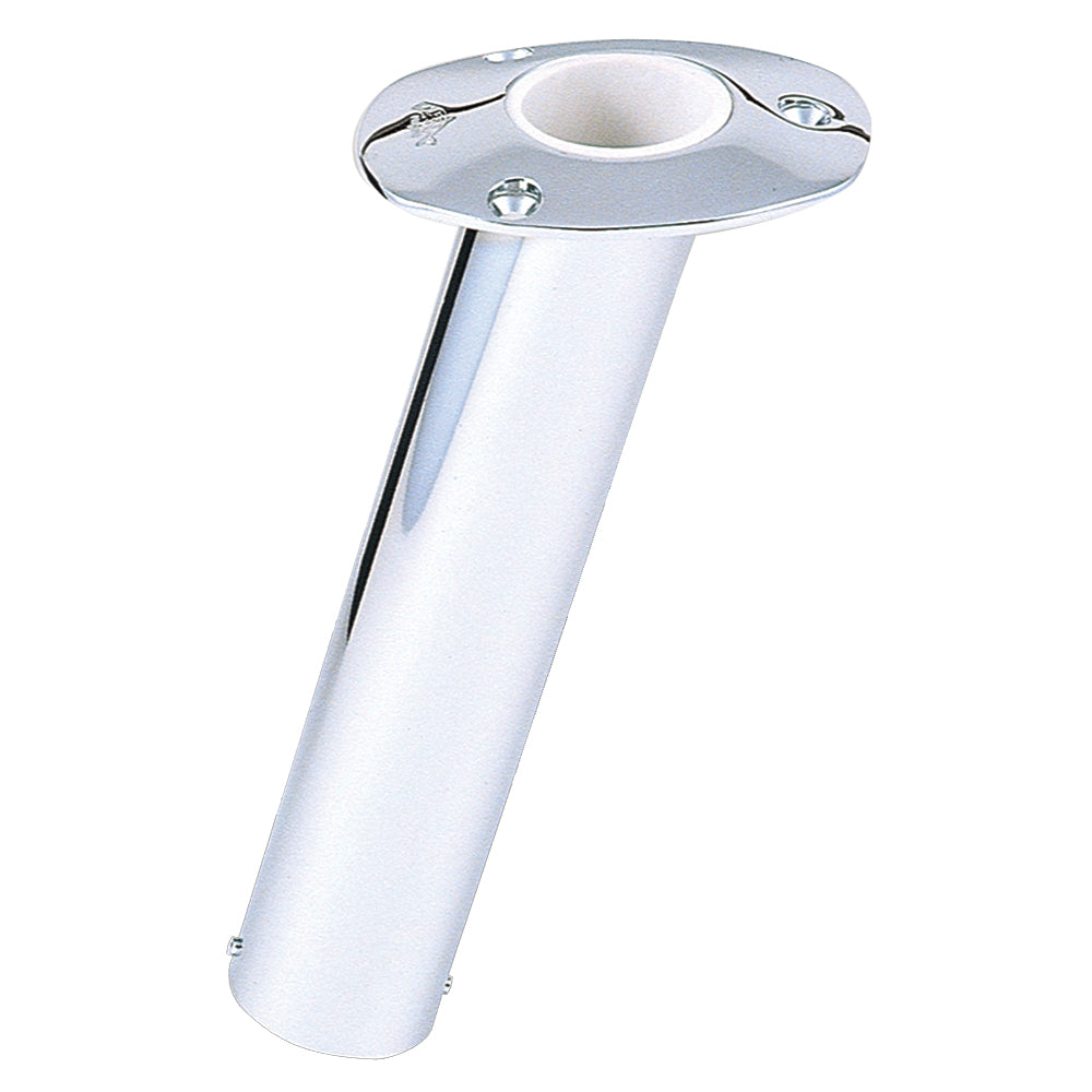 Lees 15 Degree Stainless Steel Flush Mount Rod Holder 2 OD RH529HS