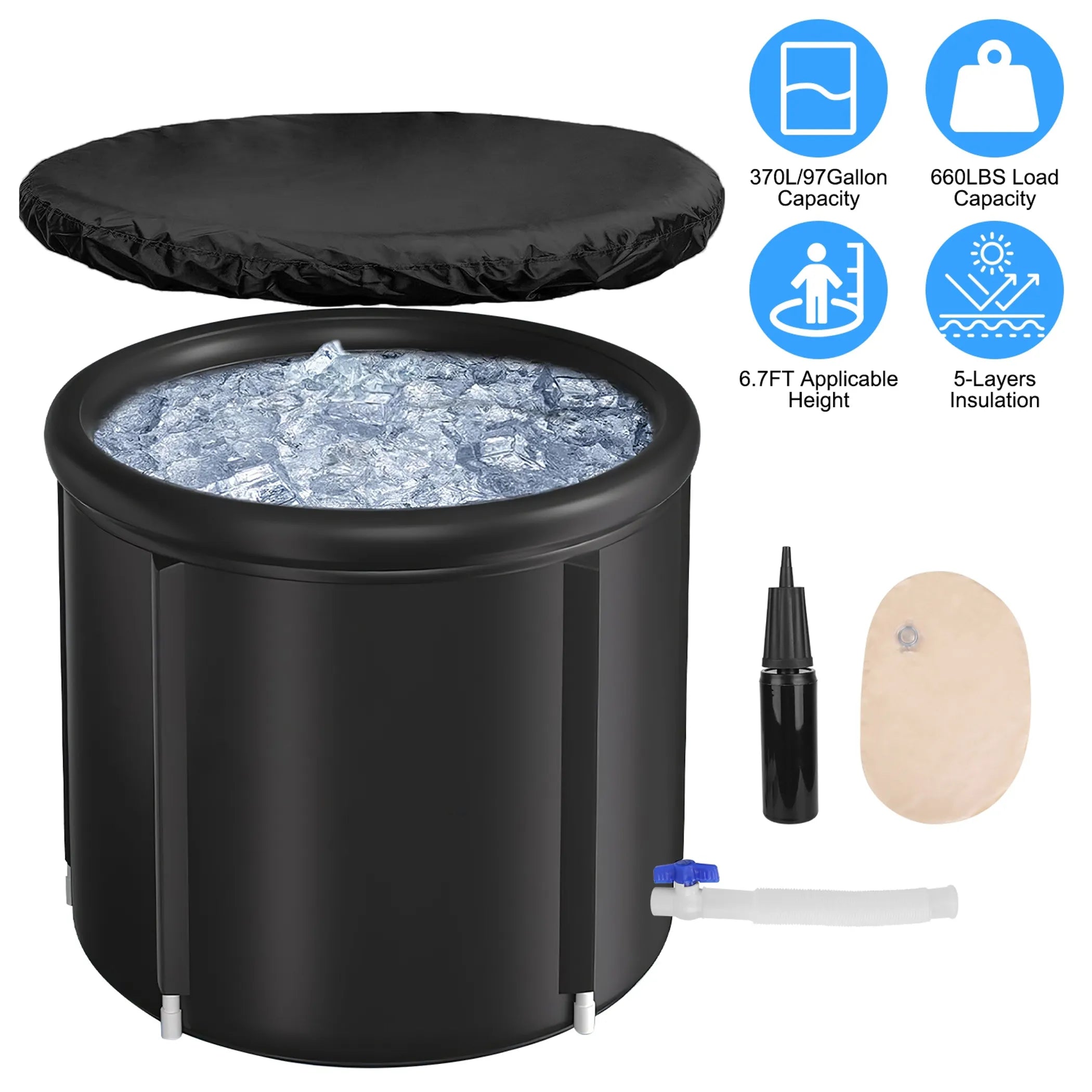 97Gal Large Size Ice BathTub