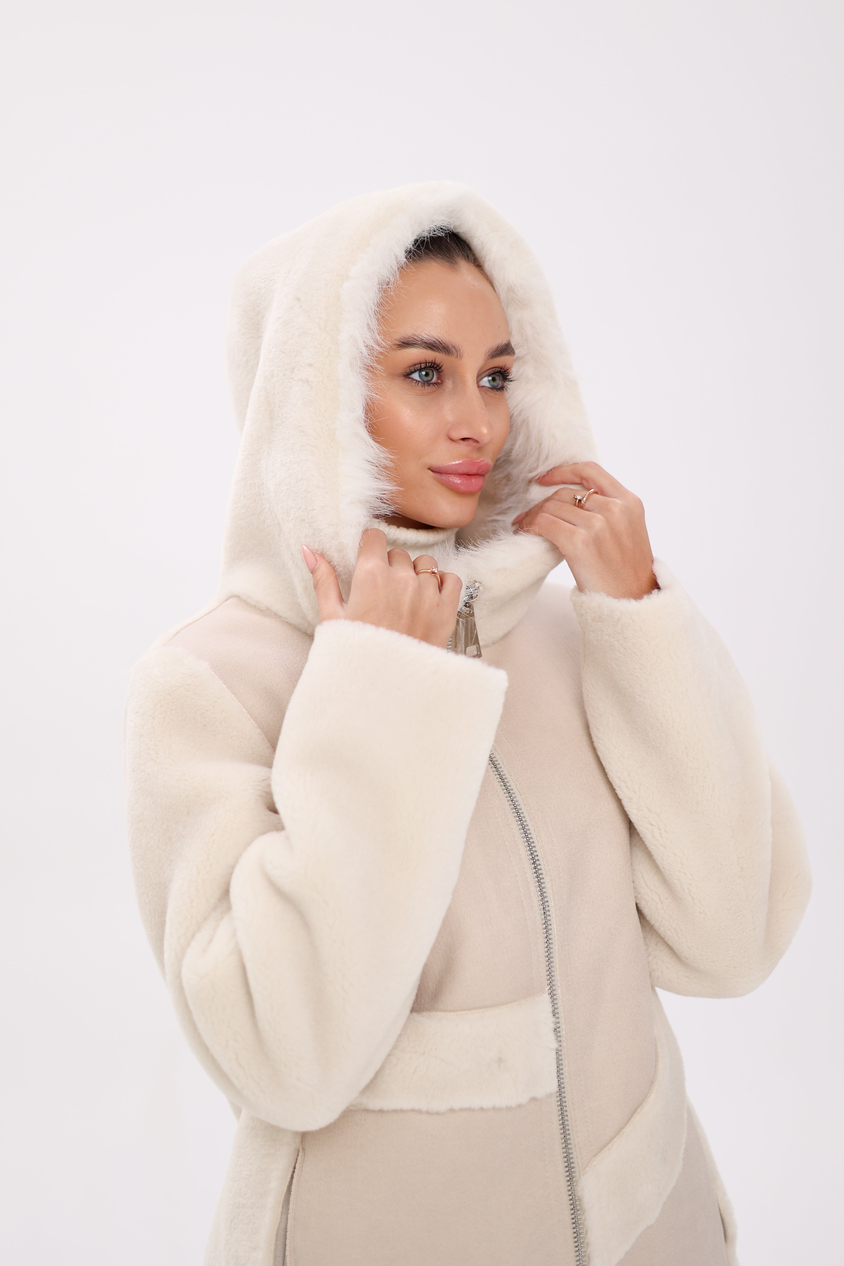 Pre-Order. Re-Stock Ships October 15. ⇆ Reversible Hooded Wool Blend Jacket - Energize Trek