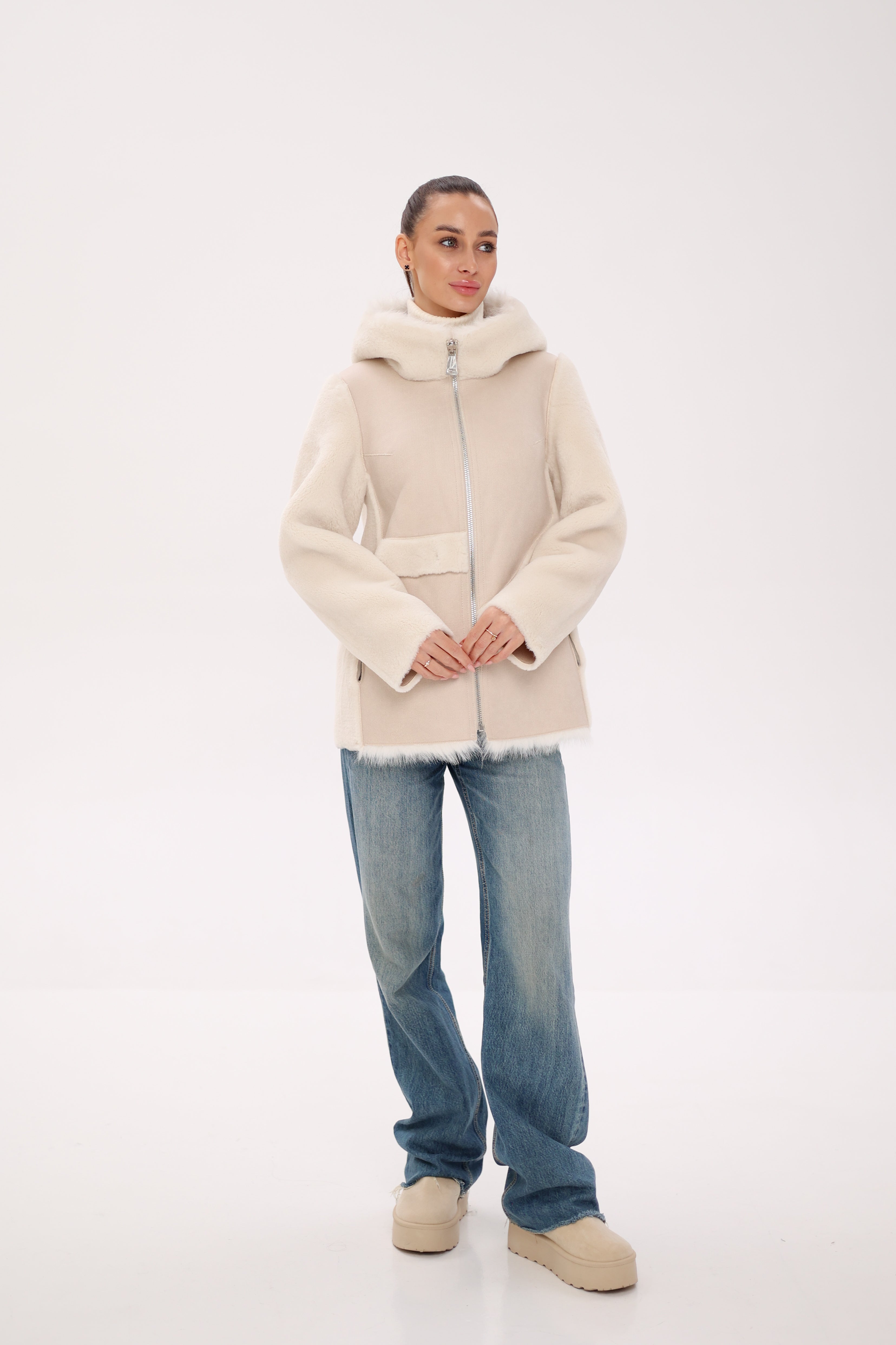 Pre-Order. Re-Stock Ships October 15. ⇆ Reversible Hooded Wool Blend Jacket - Energize Trek