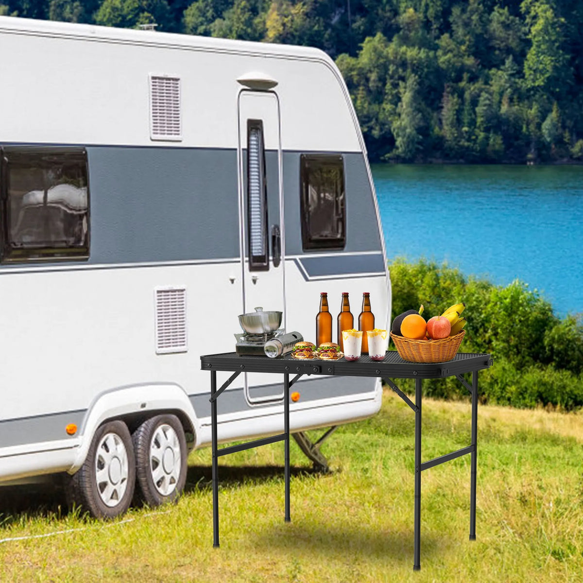 35.62x23.42x25.9in Foldable Camping Table - Energize Trek