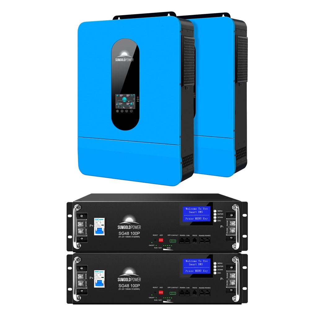 13000W 48V Solar Charge Inverter Split Phase + Wifi Monitor (2 Units Parallel) - Energize Trek