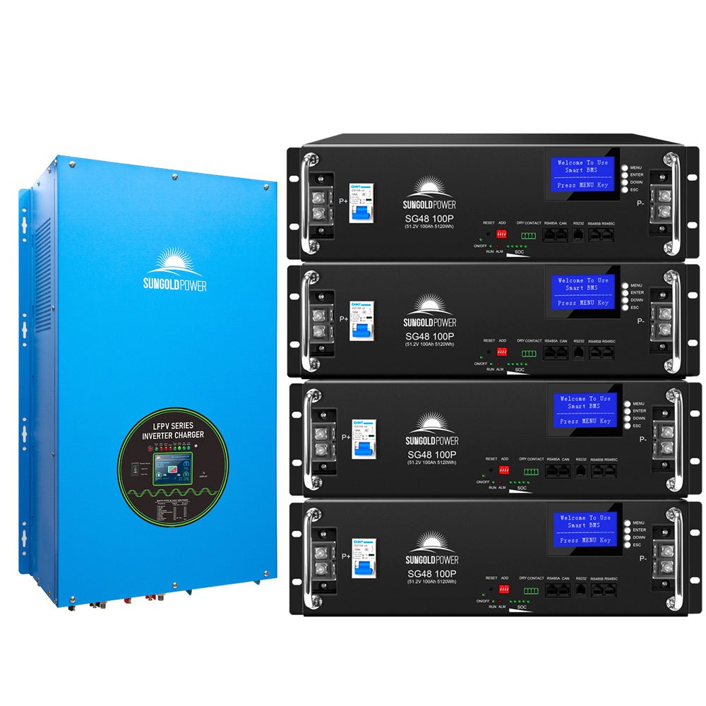 15000W 48V Split Phase Pure Sine Wave Inverter Charger - Energize Trek