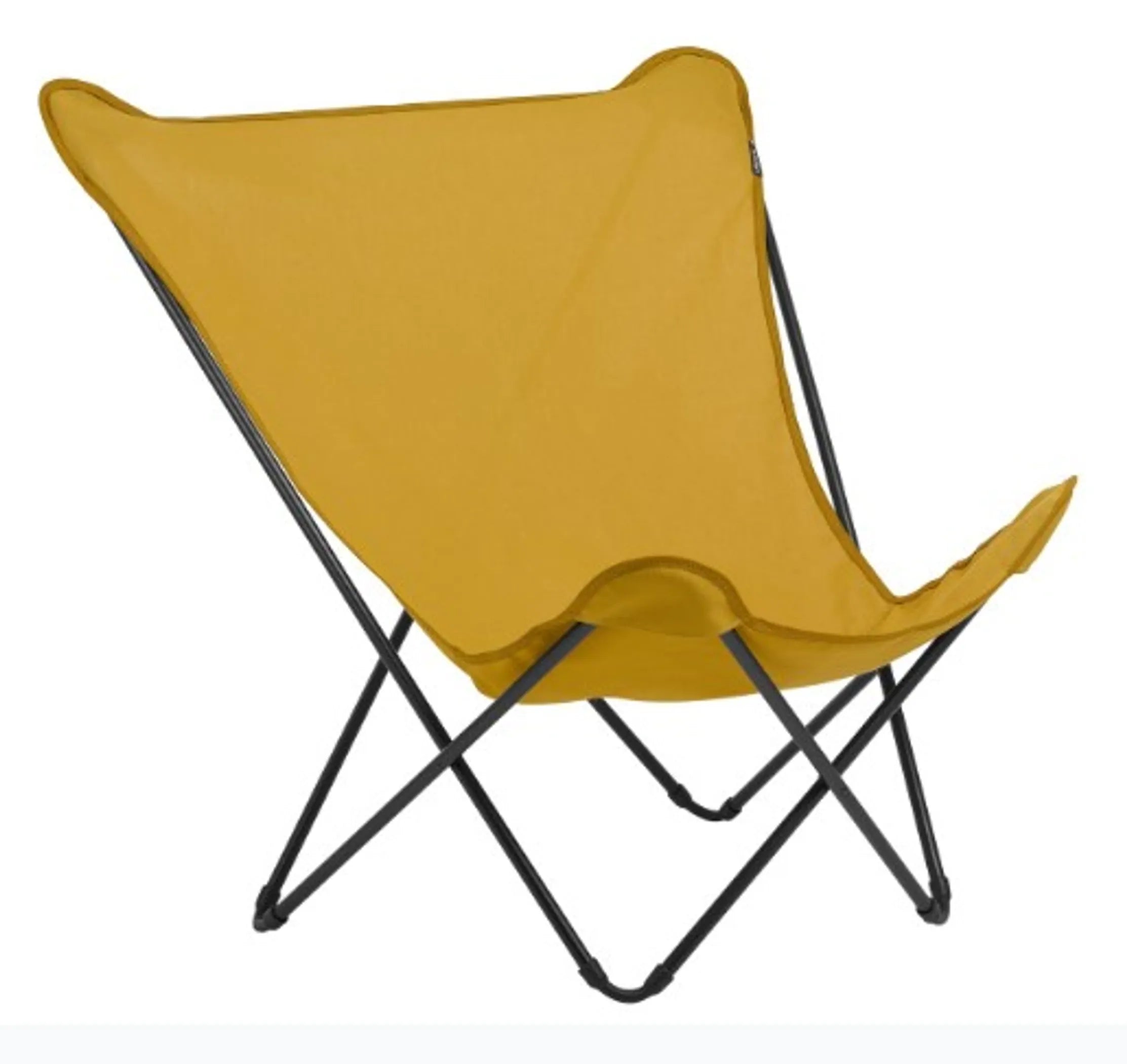 36" Yellow and Stainless Steel Metal Outdoor Camping Chair - Energize Trek