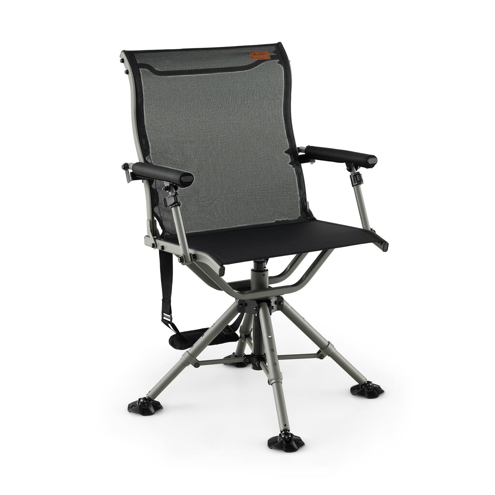 360 Degree Silent Swivel Hunting Chair-Black - Energize Trek