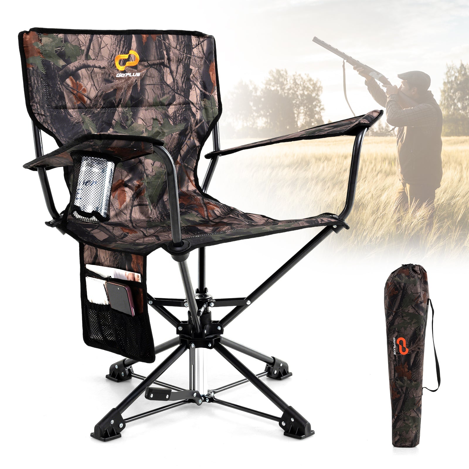 360° Swivel Hunting Chair Portable Foldable - Energize Trek