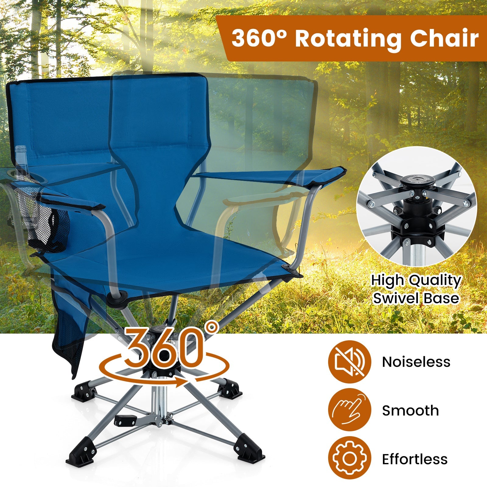 360° Swivel Hunting Chair Portable Foldable - Energize Trek
