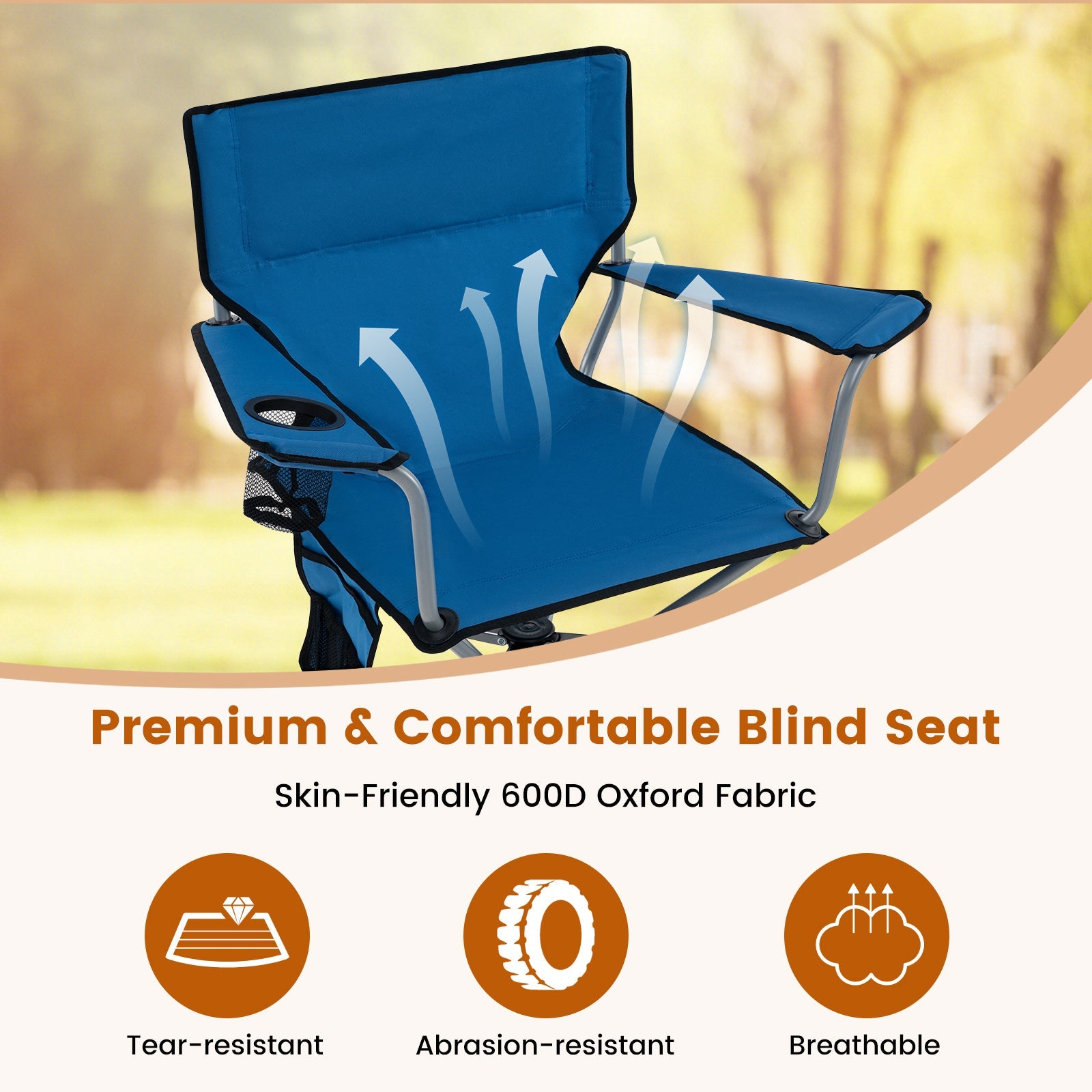 360° Swivel Hunting Chair Portable Foldable - Energize Trek