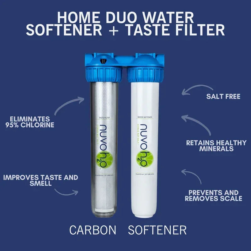 NuvoH2O Manor Duo Water Softener + Filtration System - Energize Trek