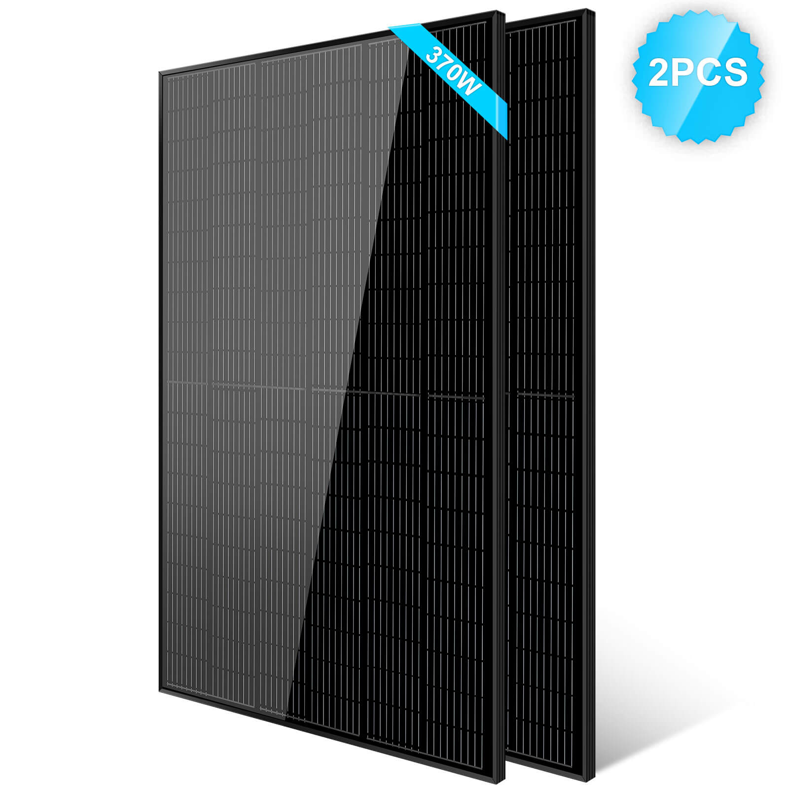 370W Mono Black PERC Solar Panel UL 61730 - Energize Trek