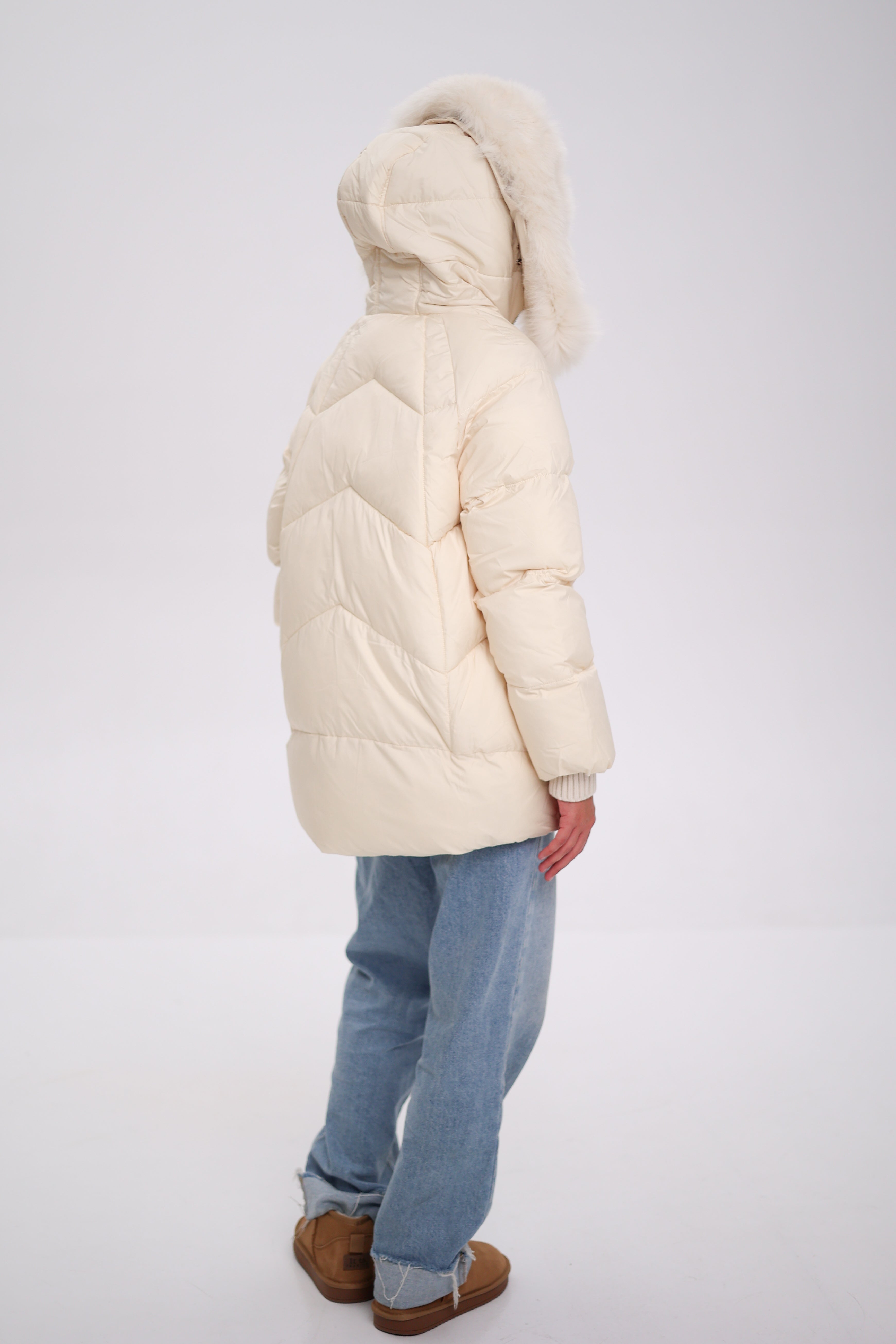 Genuine Polar Fox Thinsulate™ Coat - Energize Trek