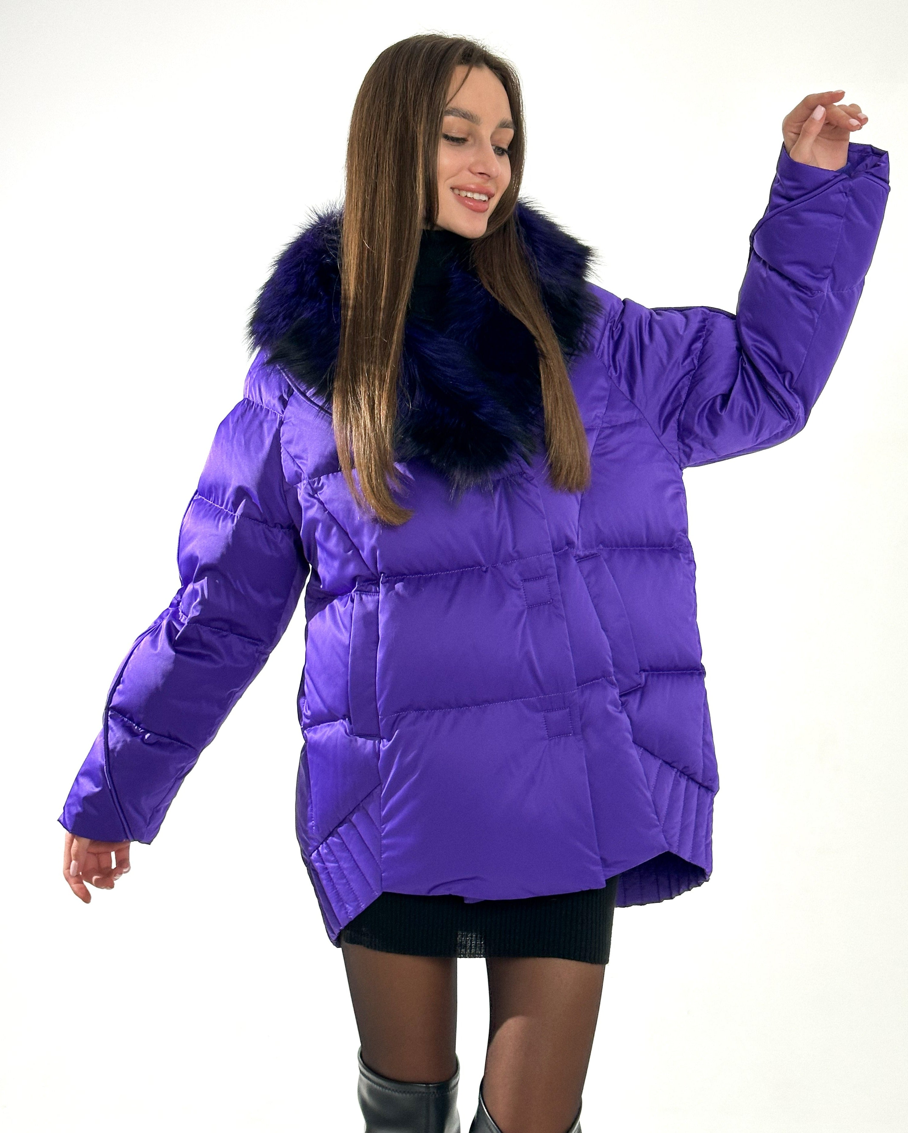 Genuine Silver Fox Premium Down Fill Coat - Energize Trek