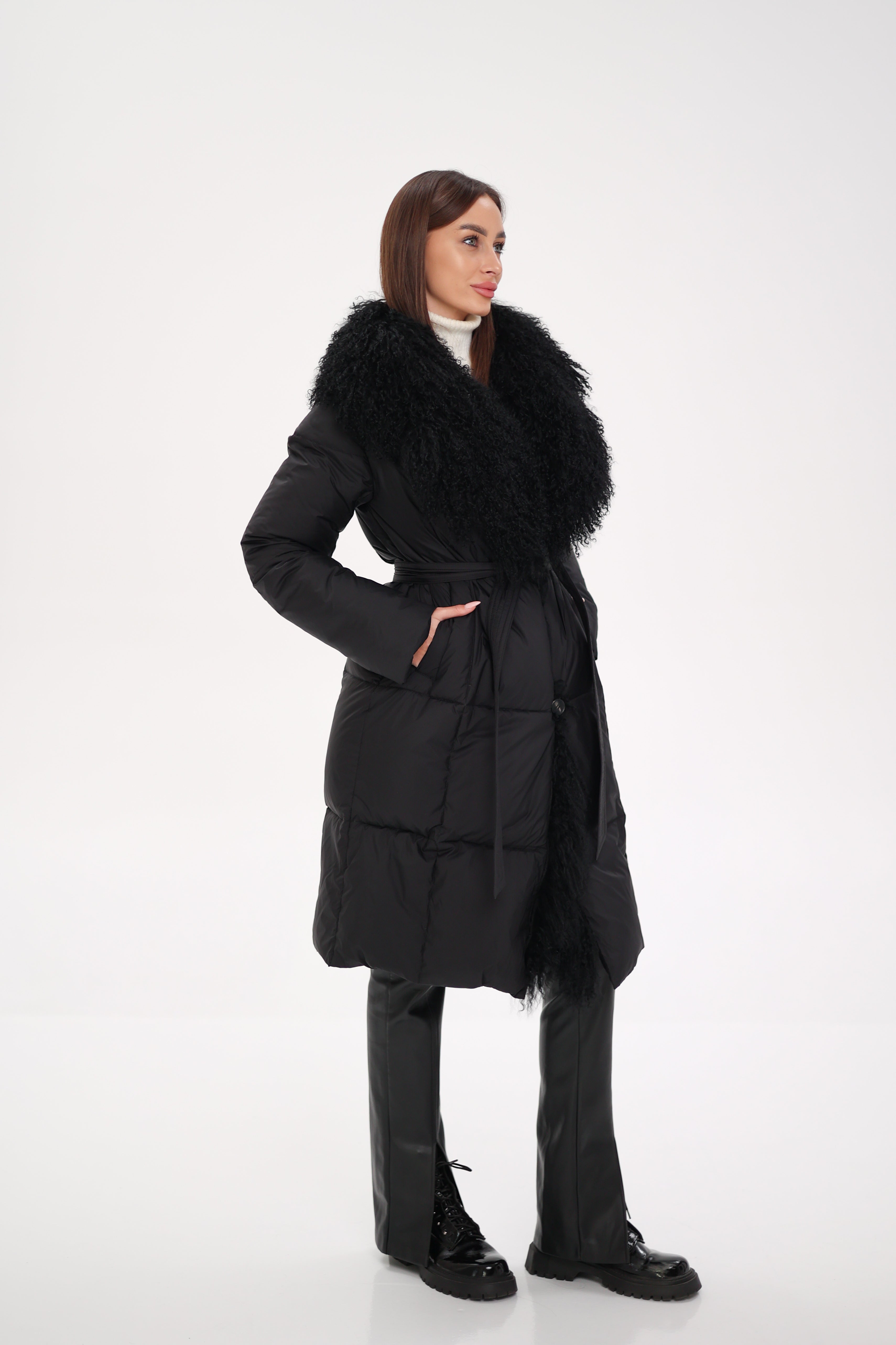 Genuine Lama Fur Premium Down Coat - Energize Trek