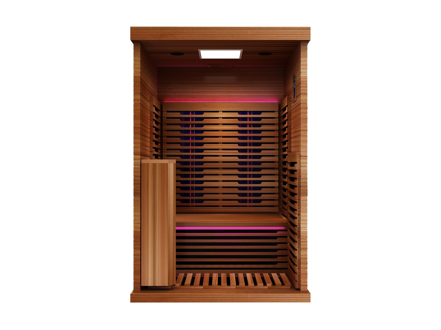 Peak Saunas Fuji 2-Person Full Spectrum Infrared Sauna with XL Medical-Grade Red Light Therapy & Smart WiFi App Control - Energize Trek